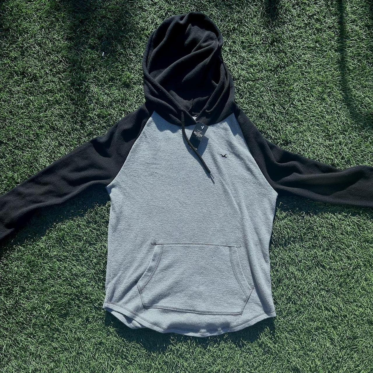 Hollister color block hoodie online