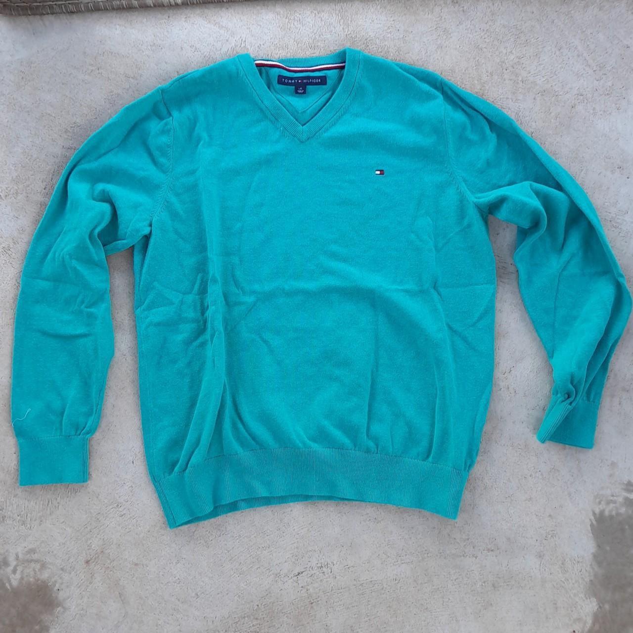 Tommy hilfiger deals light blue jumper