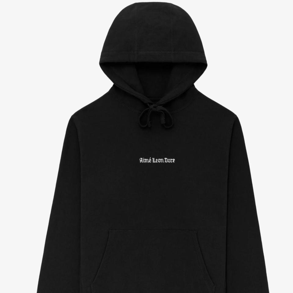 Aime leon dore deconstructed gym hoodie - black — Open Dialogue