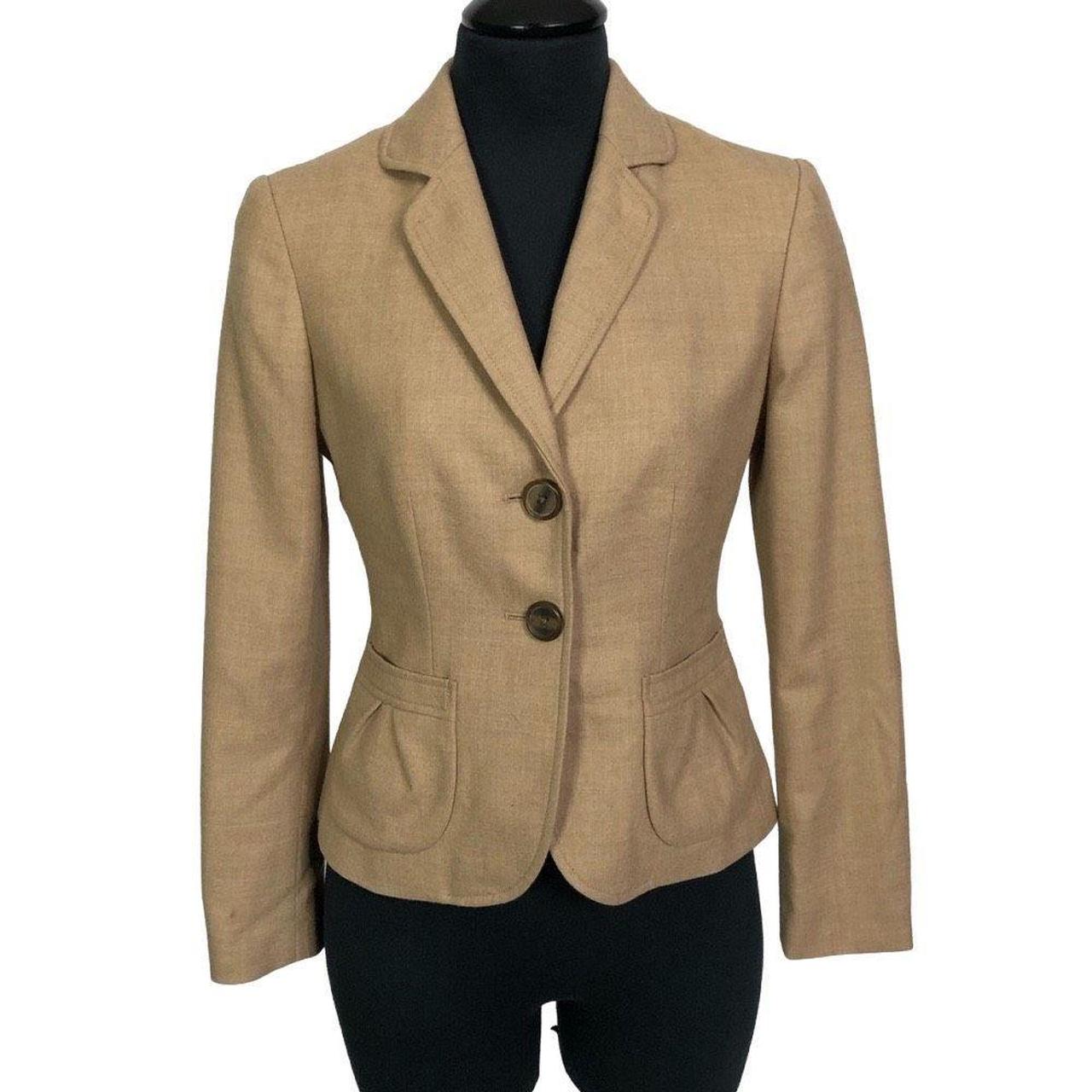 Khaki Banana Republic Wool Blazer. ••• Good Used | Depop