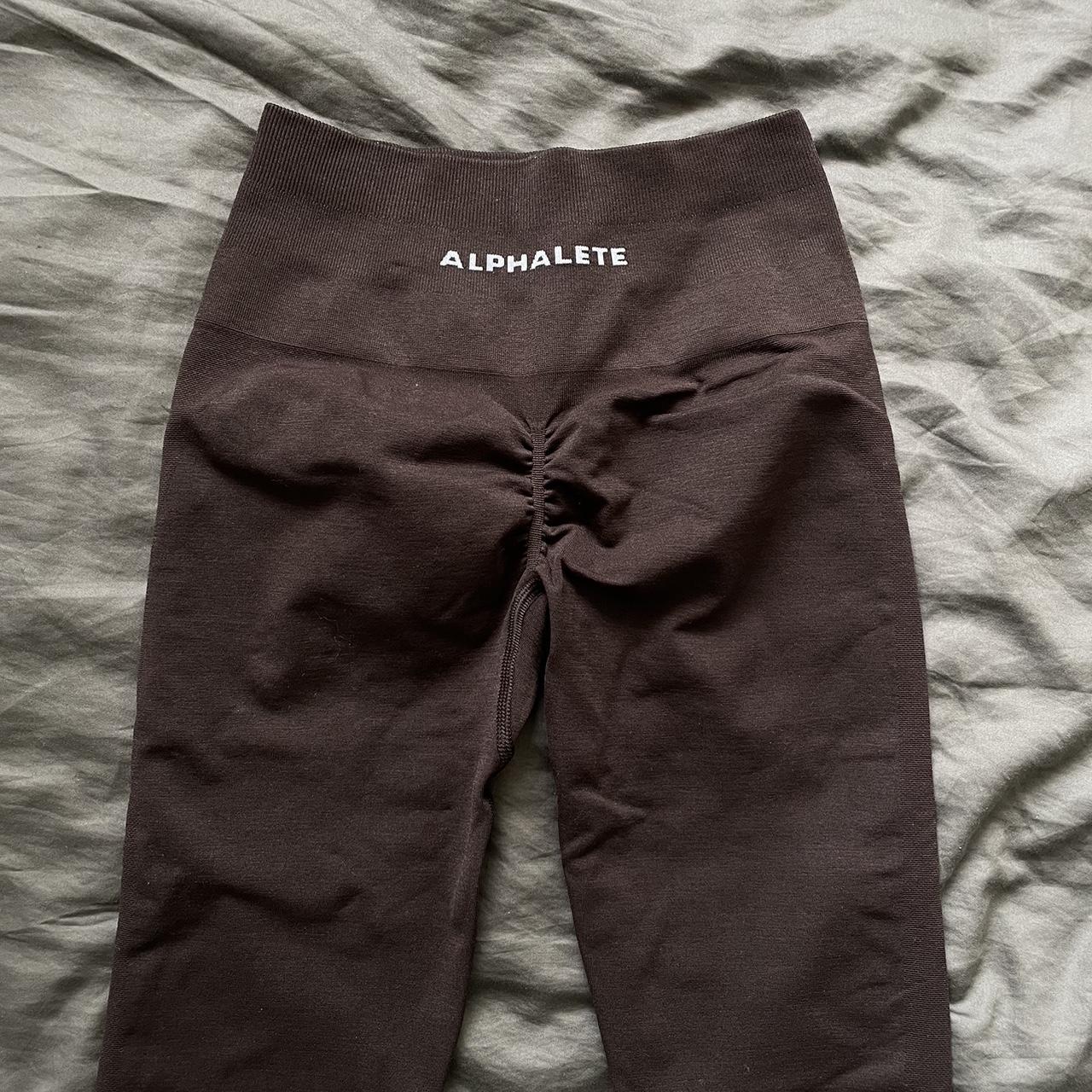 Alphalete chocolate amplify leggings Depop