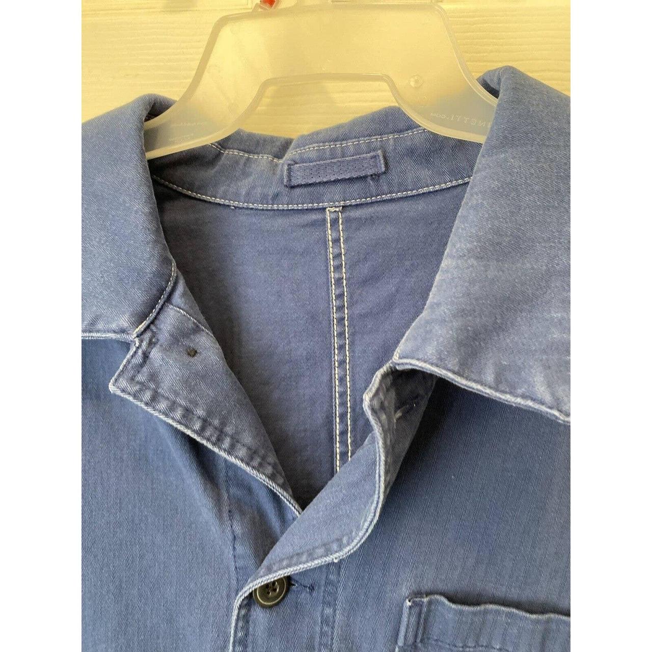 barn chore field coat jacket blue VTG vintage 90s... Depop
