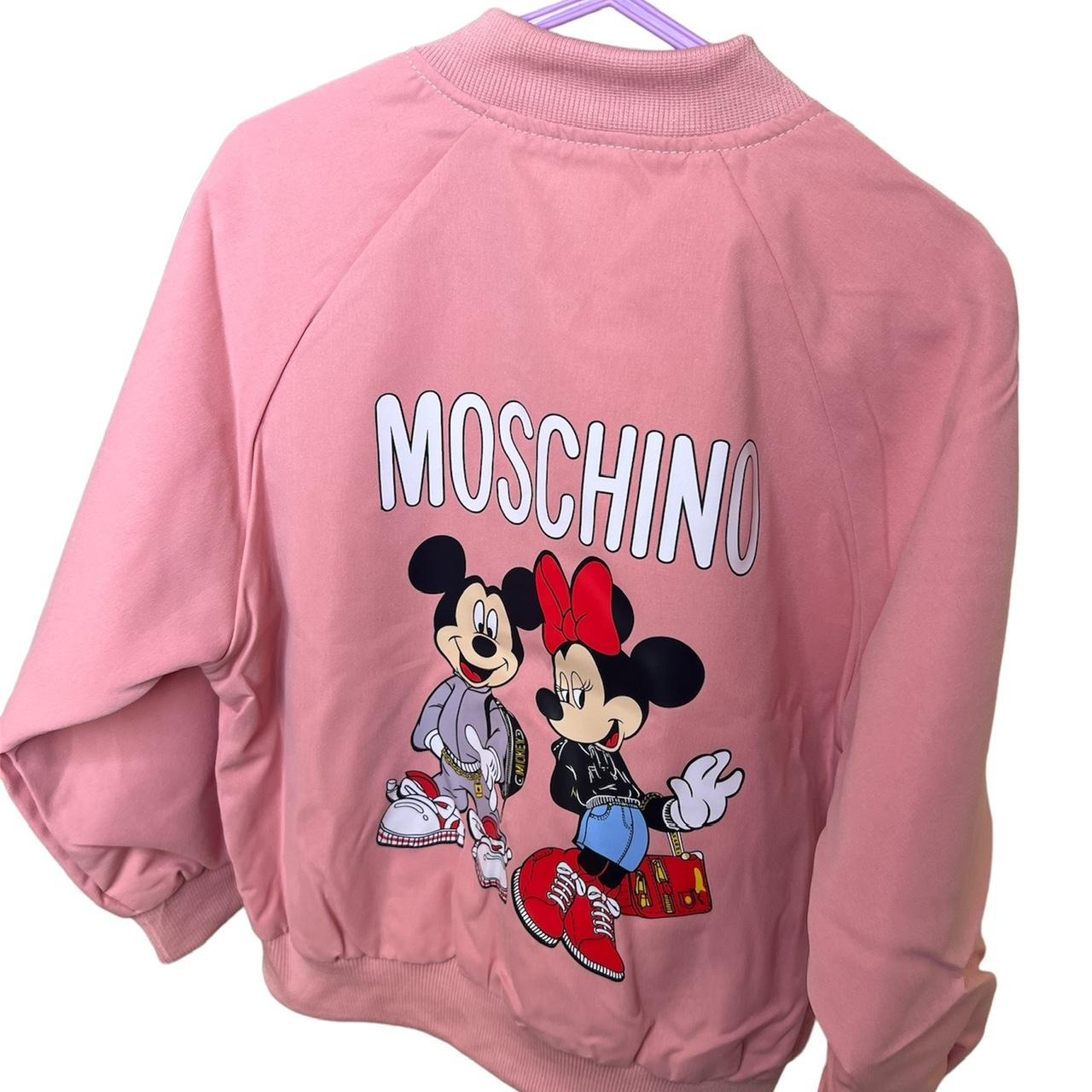 Moschino pink bomber jacket with Minnie Mouse Depop