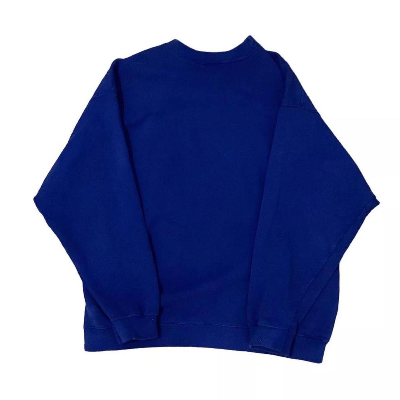 Vintage 2000's Nike Blue Checkmark Crewneck Made In | Depop