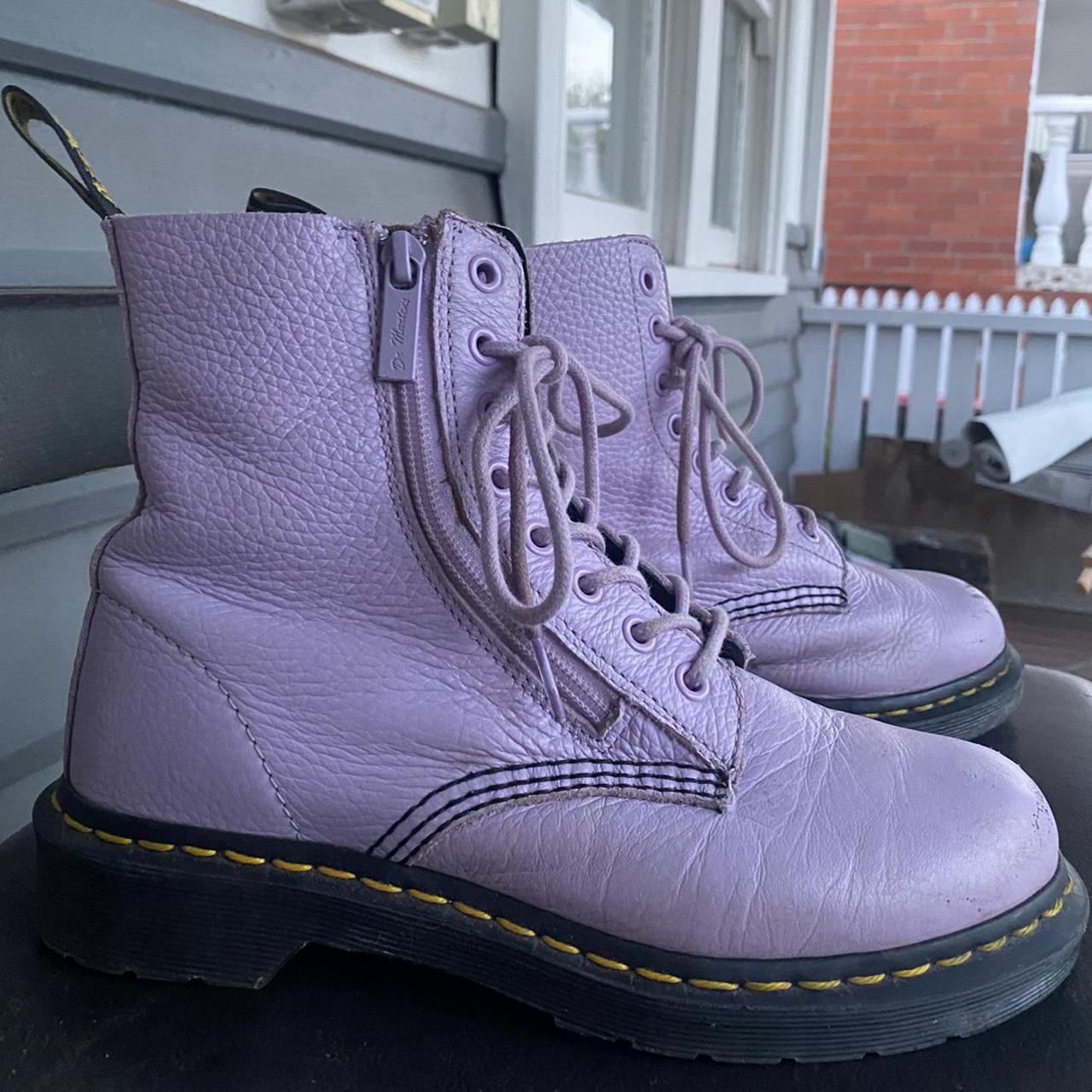 Women's Purple Boots Depop