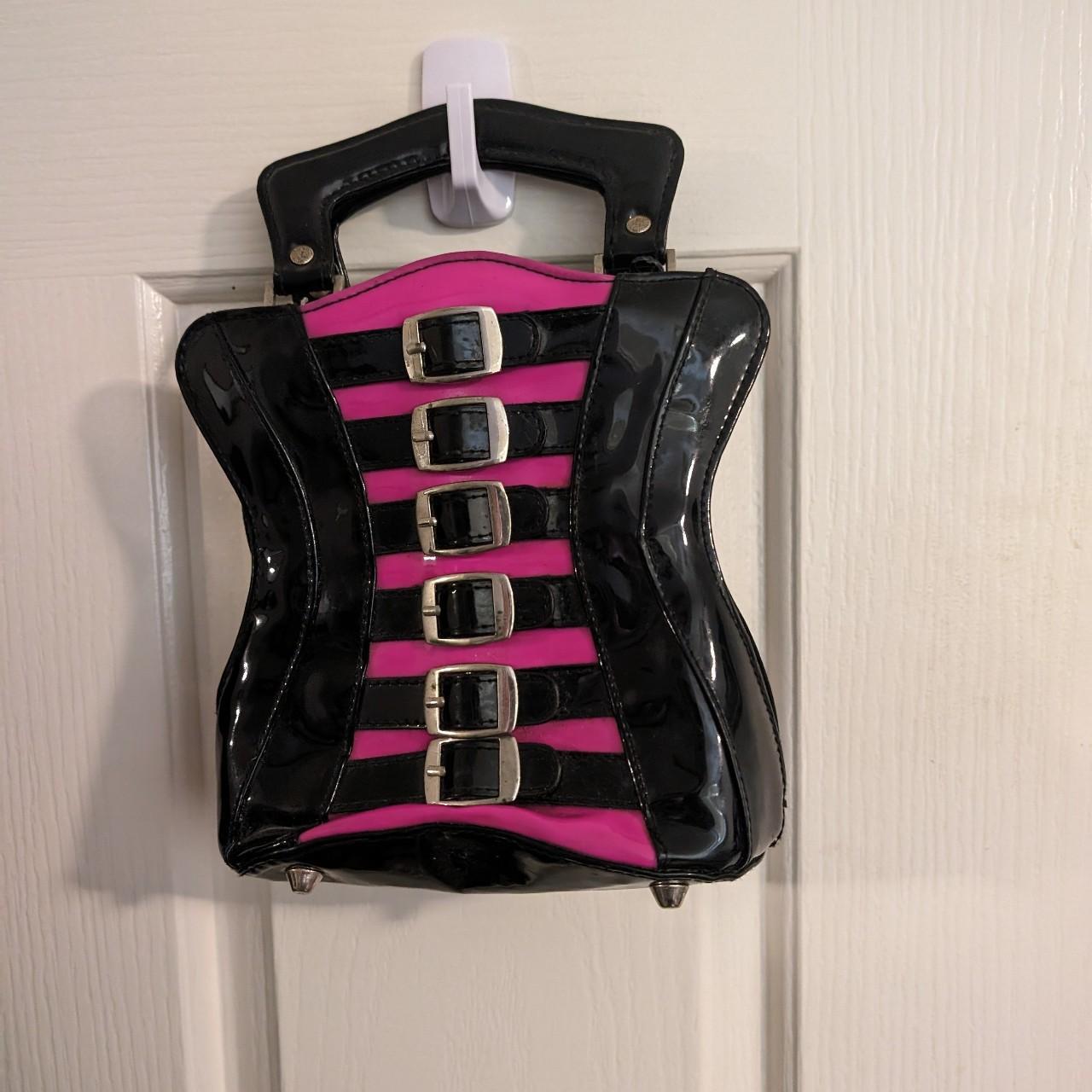 Roebuck corset lace up fetish handbag purse Gently used in offers great condition