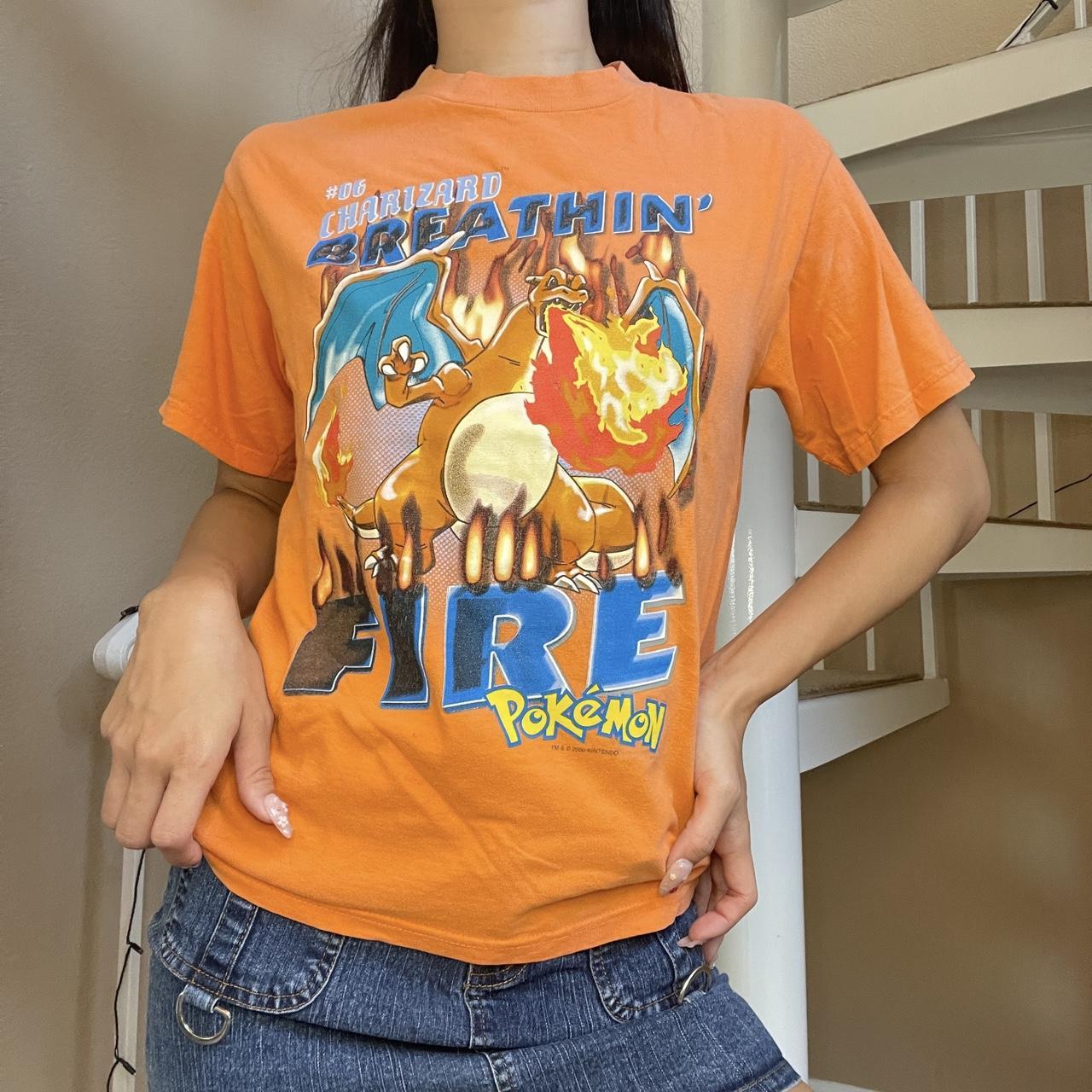 00’s Nintendo POKEMON CHARIZARD T-SHIRT Pokemon Charizard Number T-Shirt | Hot Topic