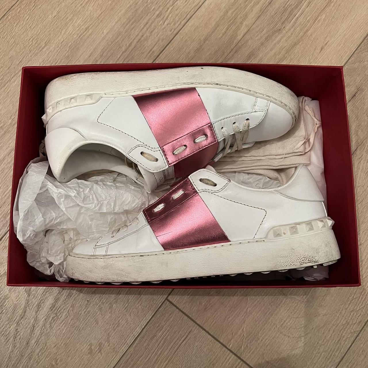mens pink valentino trainers