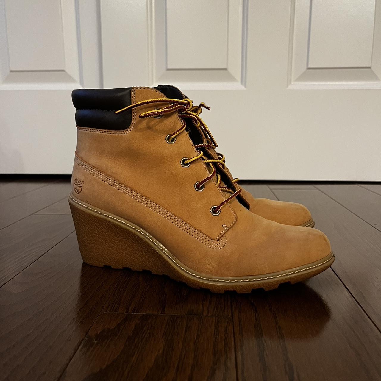 Wedge store boots timberland