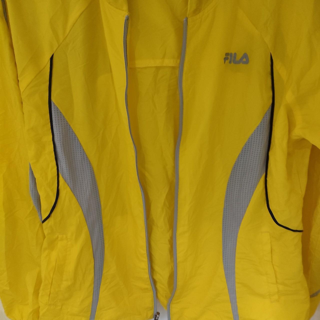 Fila Women's Grey and Yellow Jacket | Depop