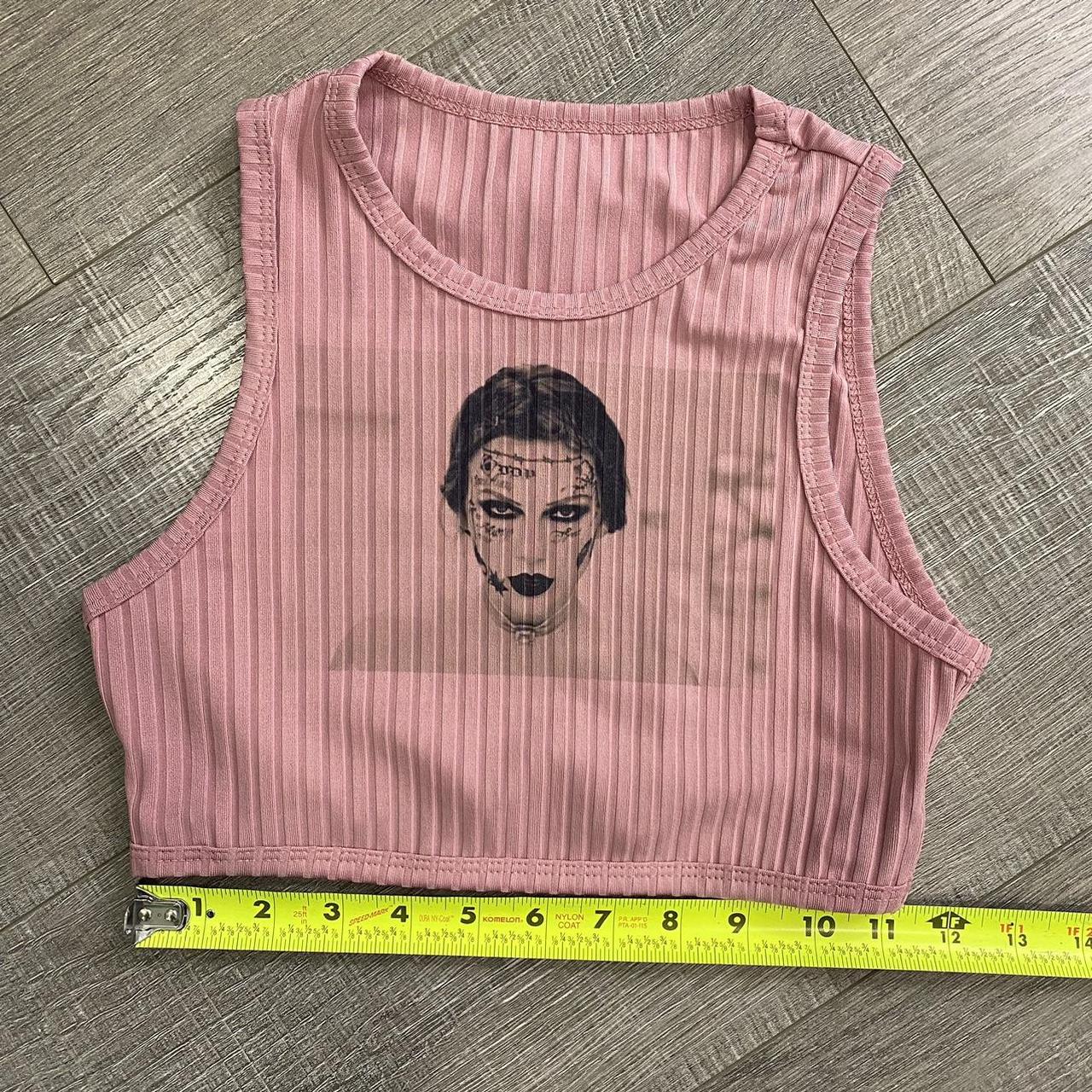 Taylor Swift Pink Crop Top In Size Xs Fortnight Depop