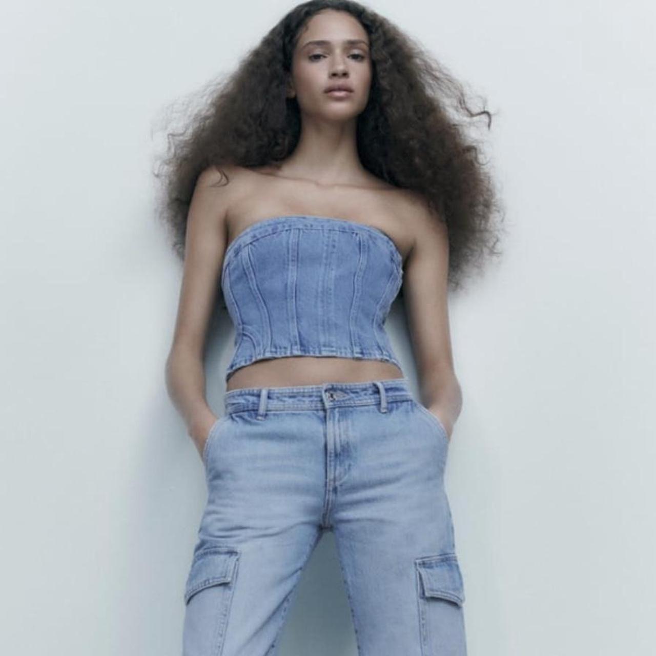 Zara Women's Corset Depop