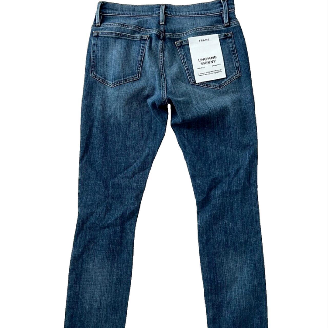 Frame Denim Men’s L’Homme Skinny Jeans deals in Telluride Rips