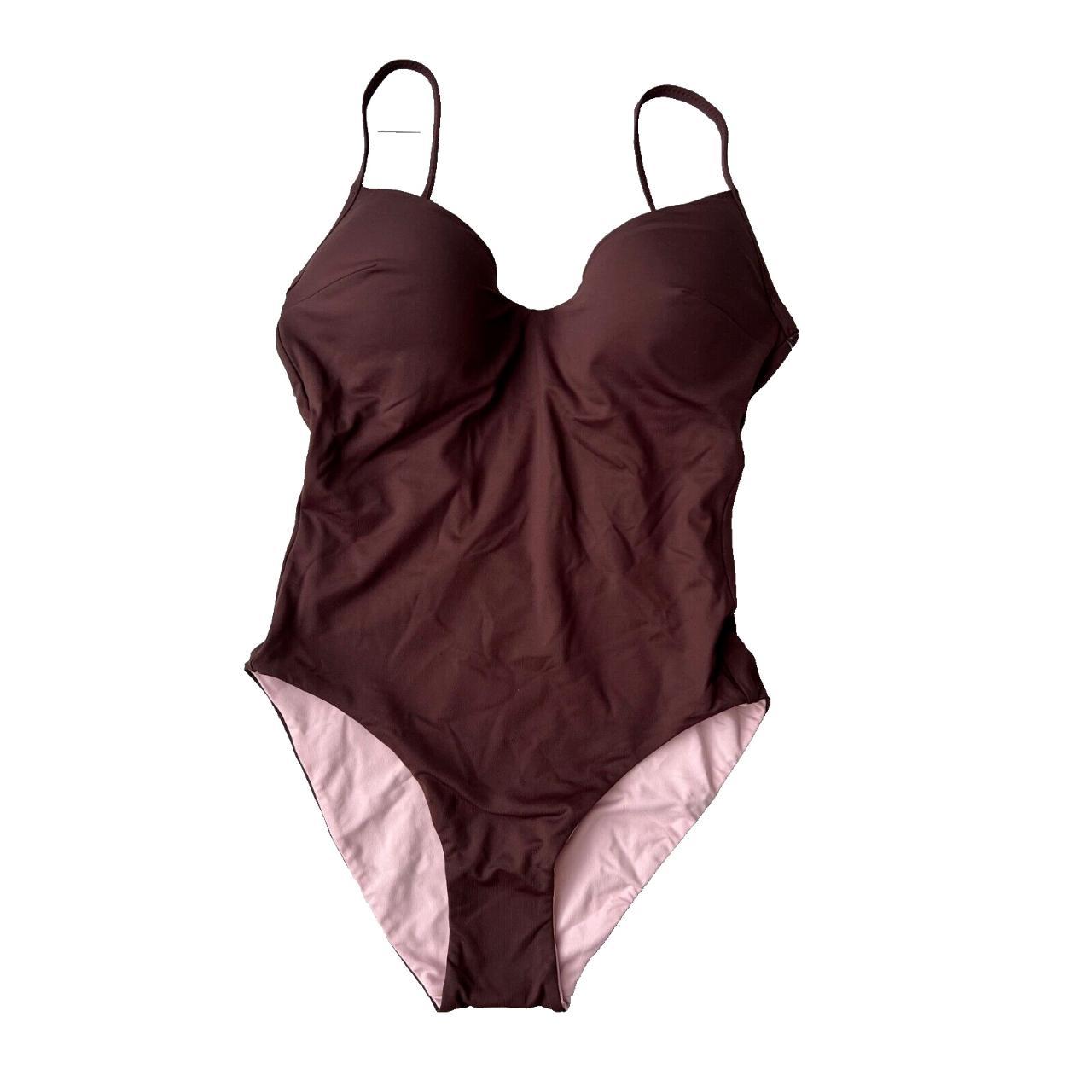 La Perla Reversible Swimsuit Brown / Pink C-Cup (... - Depop