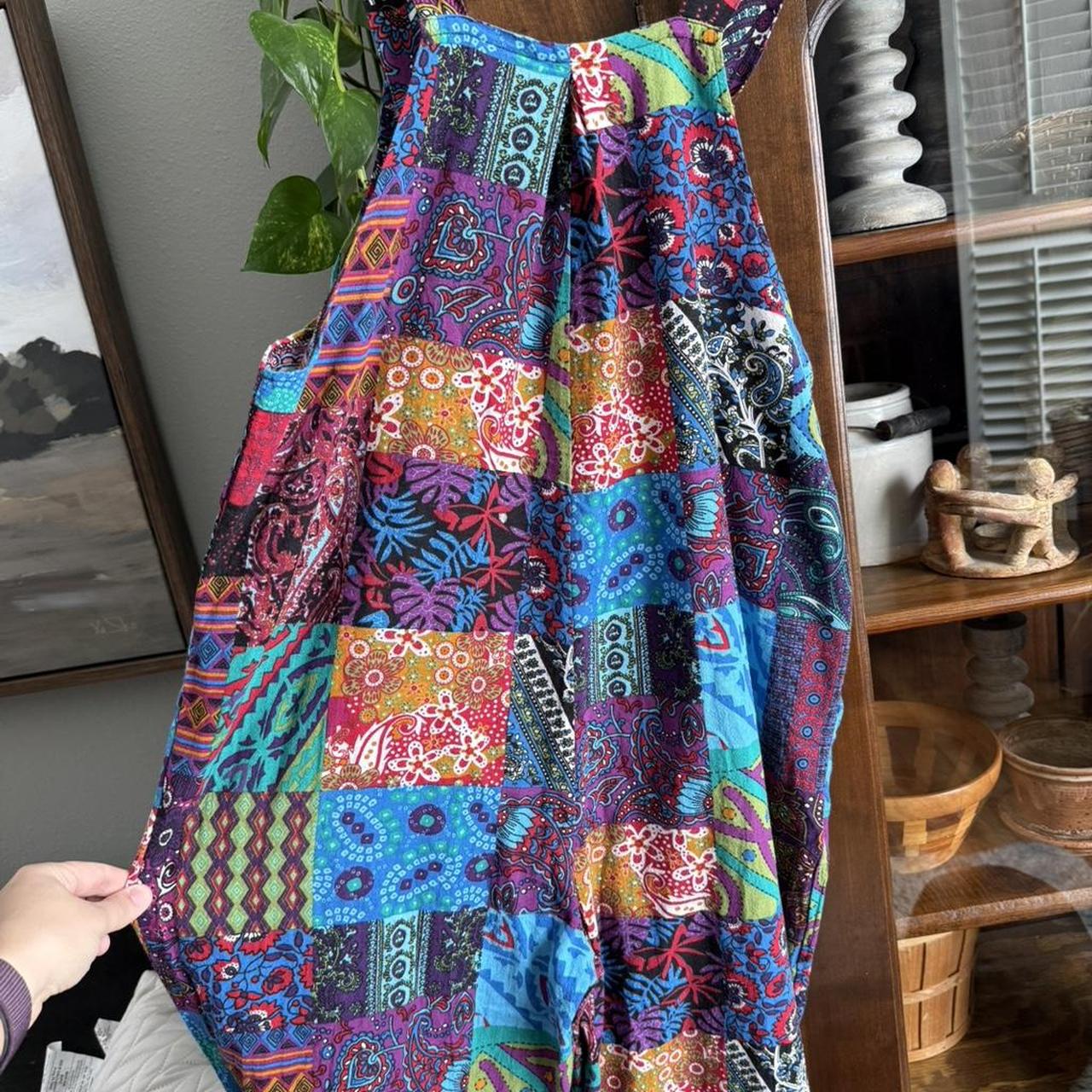 Women's Romper - Multi/Blue - L – Patchwork Color… - image 3