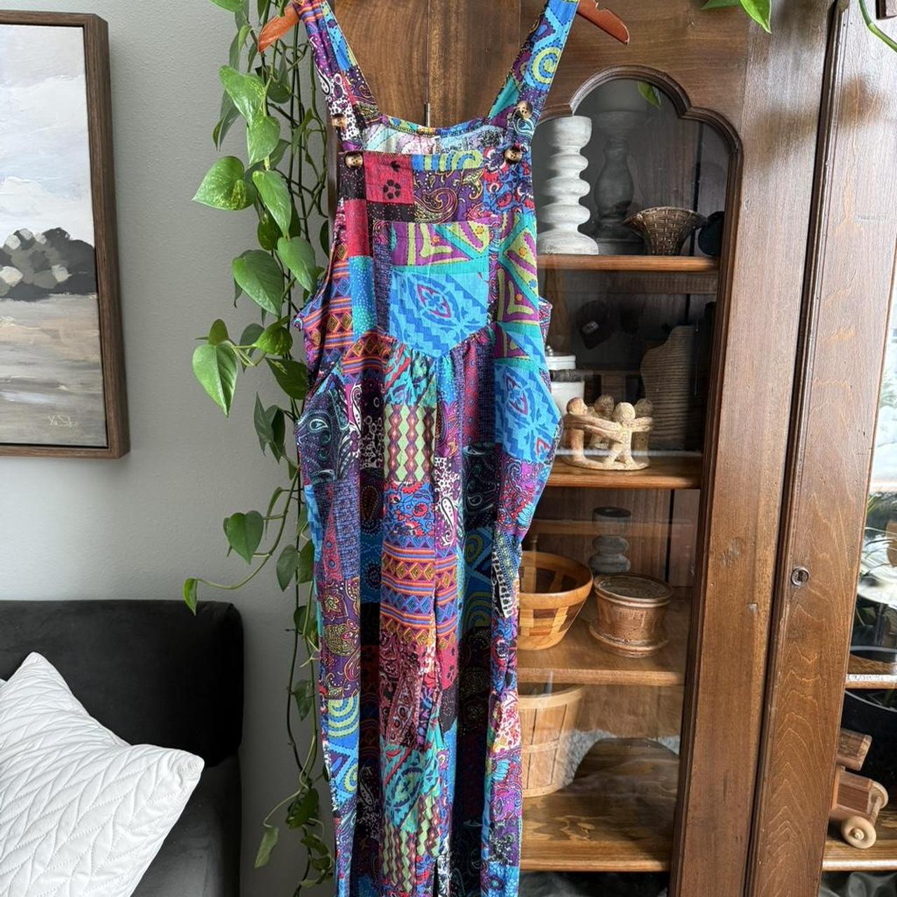 Women's Romper - Multi/Blue - L – Patchwork Color… - image 4