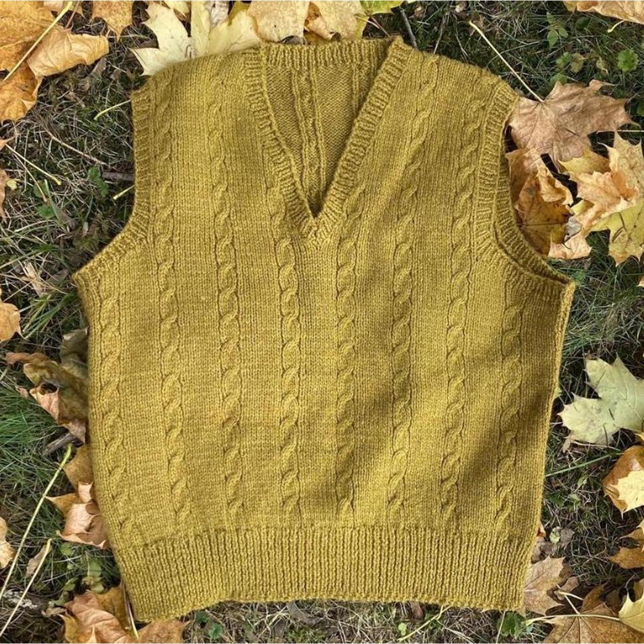 Vintage Cable Knit Sweater Vest Best for... Depop
