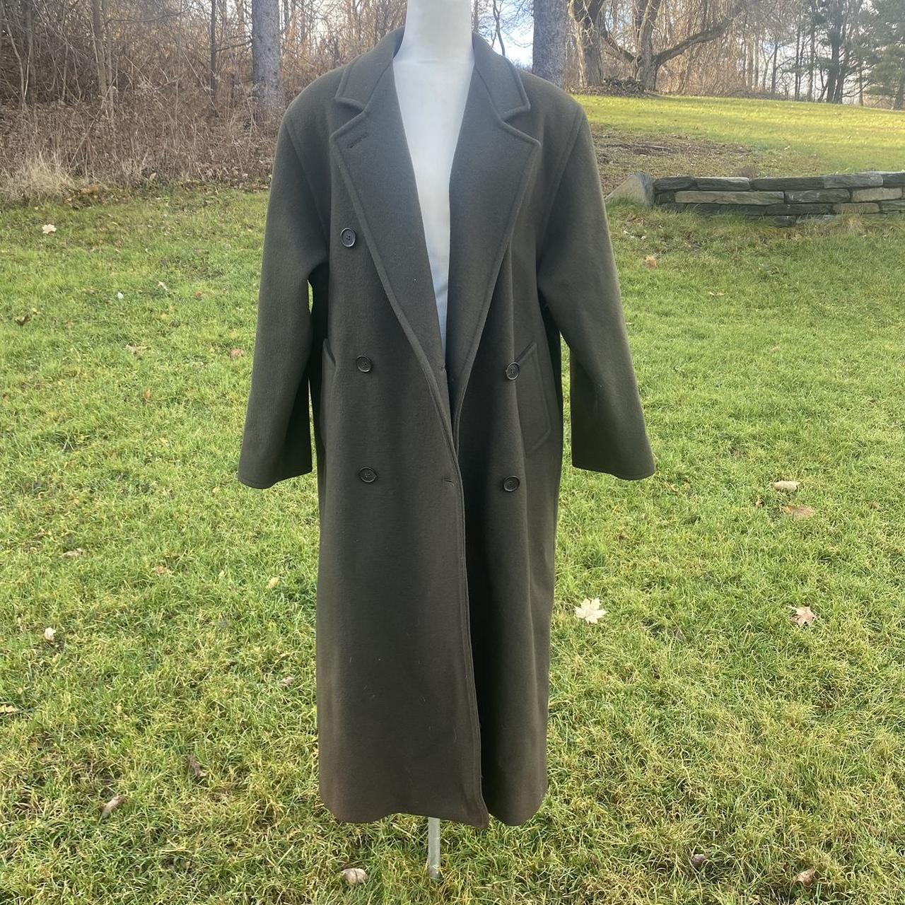 Calvin klein deals green wool coat