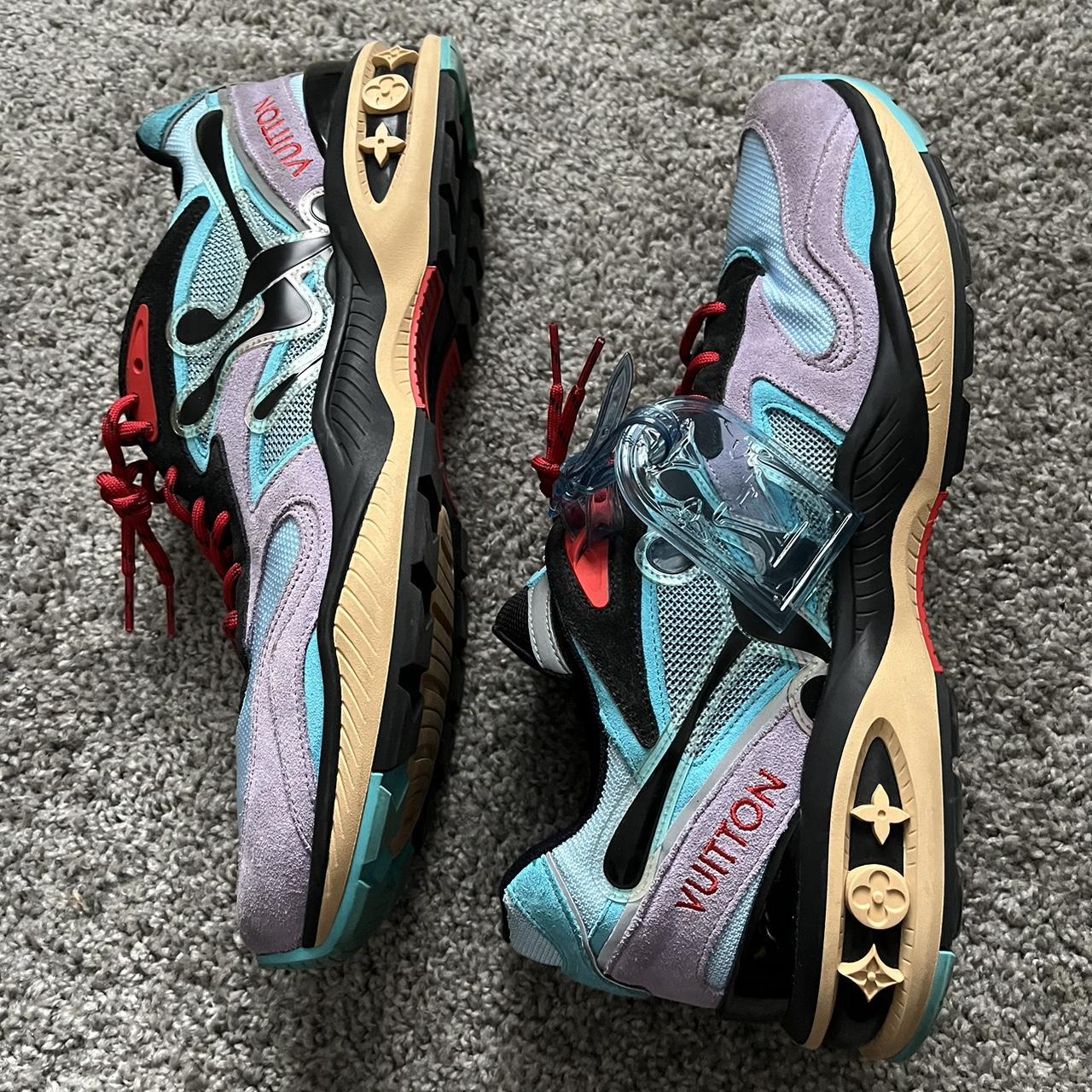 louis vuitton purple sneakers