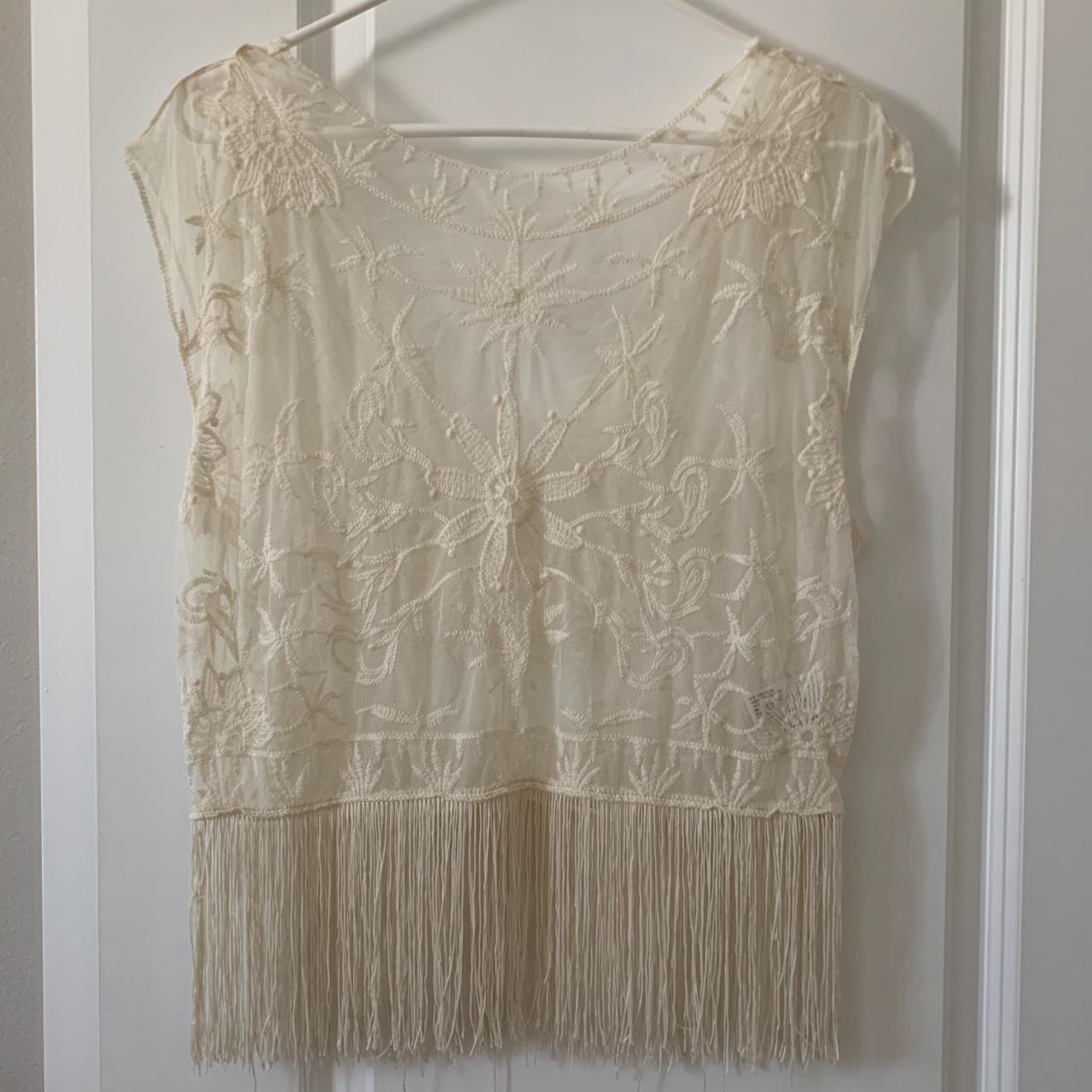 Source Unknown Women's Top - Cream/White - 0 – Sm… - image 5