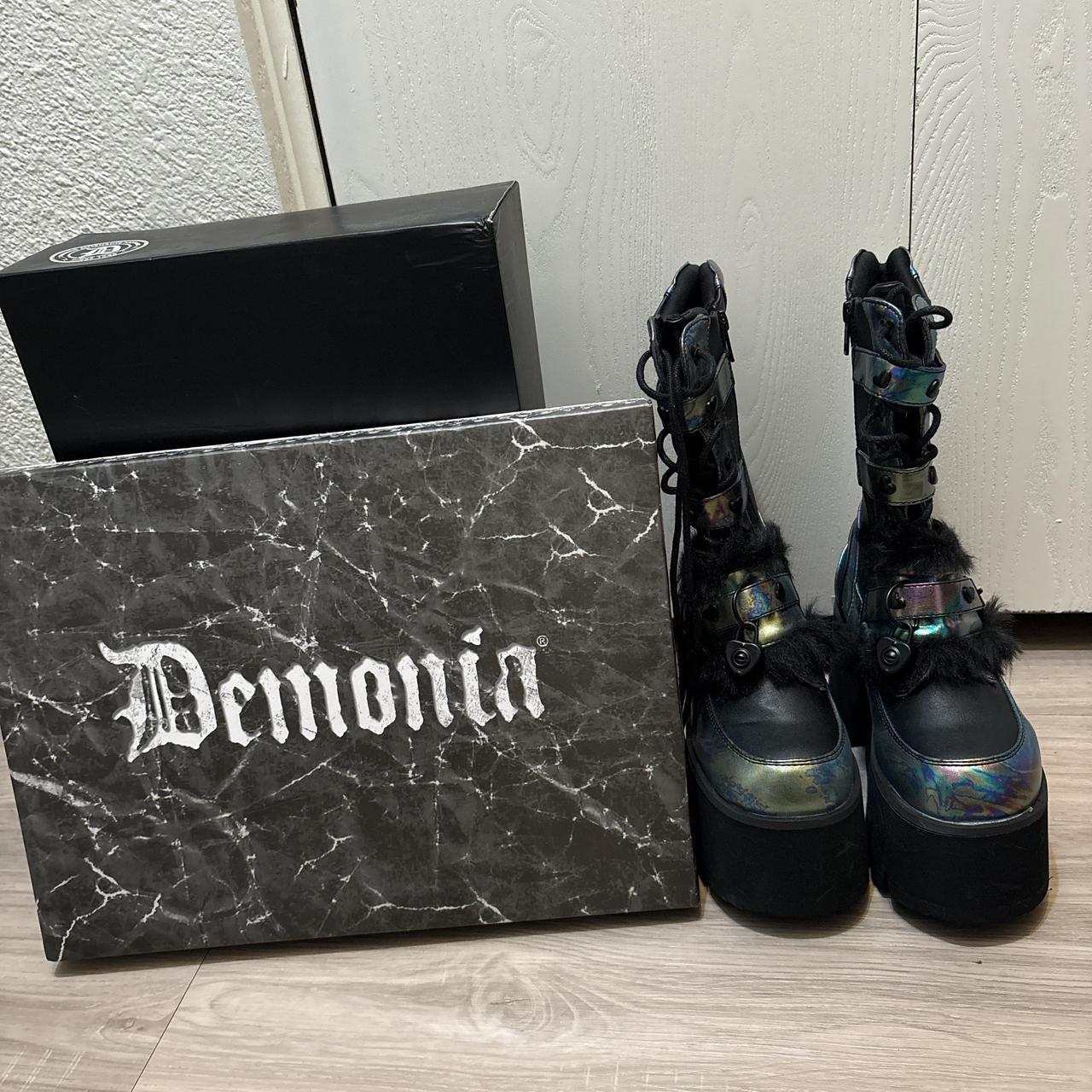 Demonia Women's Platform Boots - Black/Multi - US… - image 1