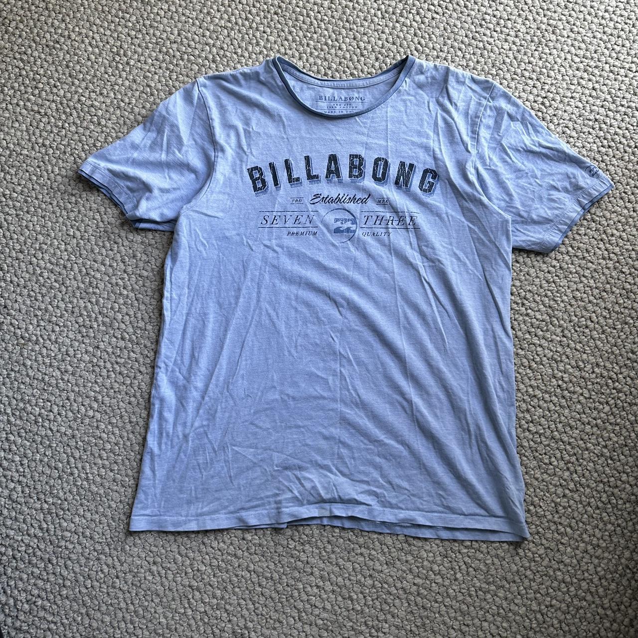 Billabong Y2k baby blue T amazing quality and... - Depop