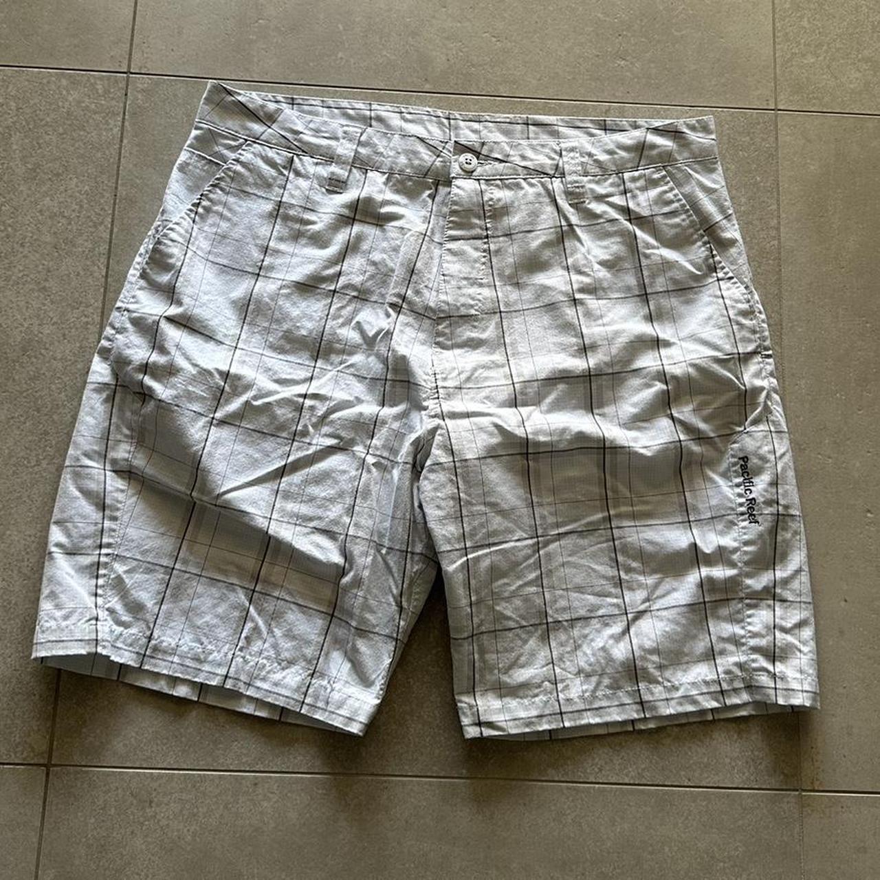 Y2K Target Shorts in white and black pattern amazing... - Depop