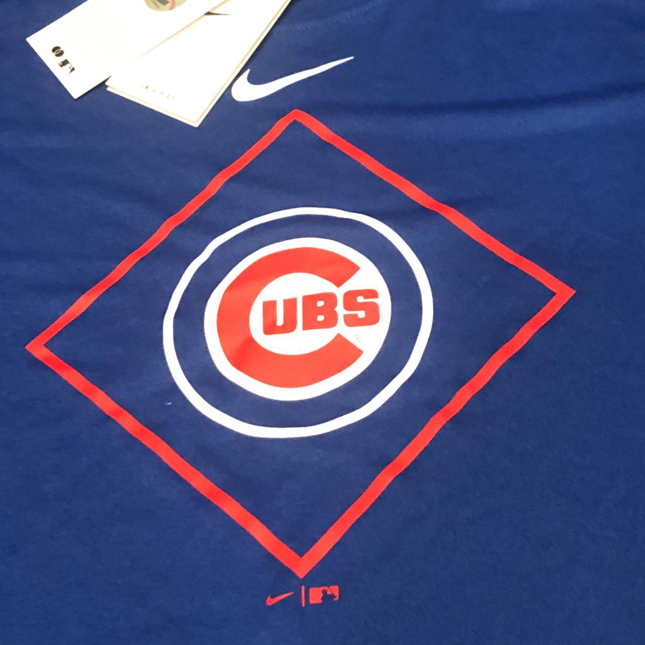 chicago cubs nike jersey button down top tagged - Depop