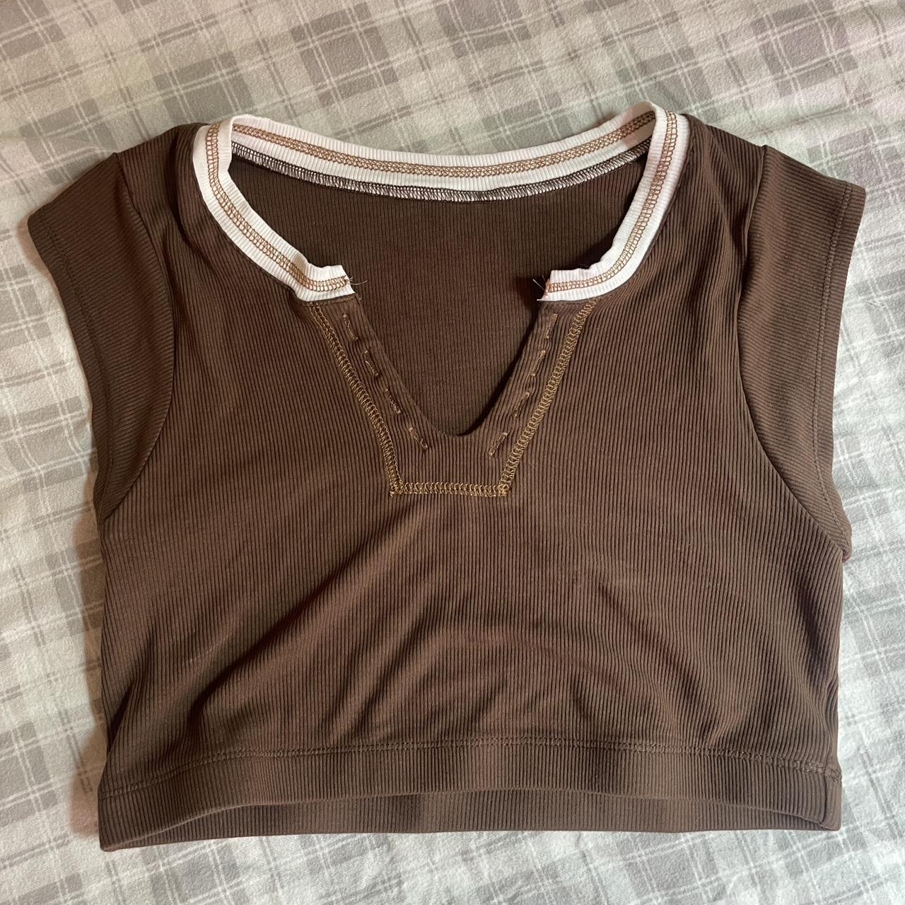 urban outfitters go for gold style top -- NOT REAL... - Depop