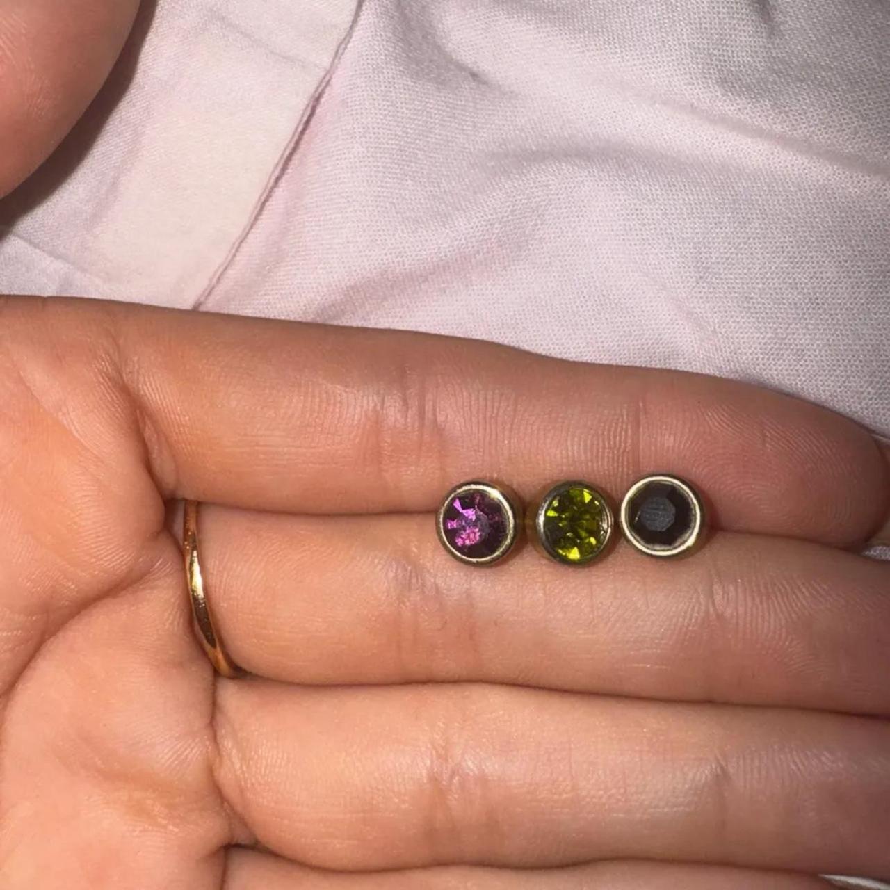 Women's Ring - Silver/Multi – interchangeable gem… - image 2