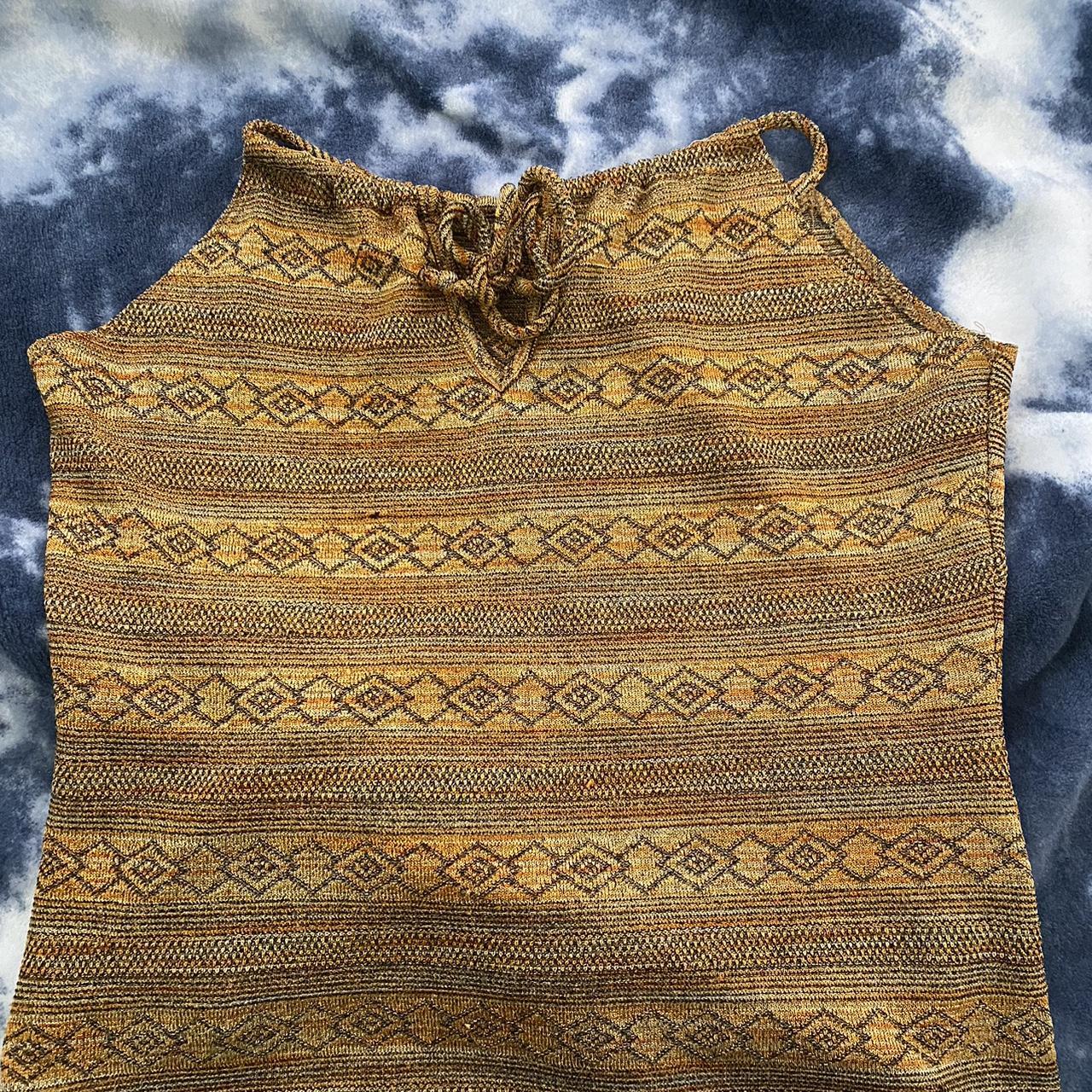 A'GACI Women's Tan and Brown Vest