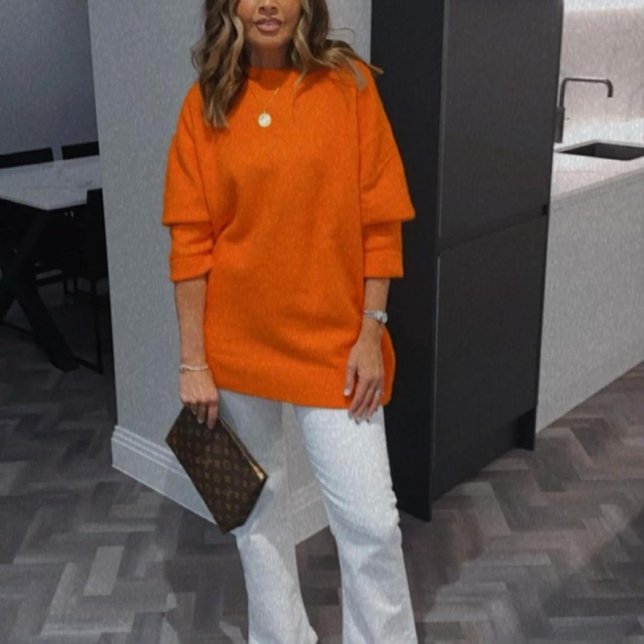 Orange hotsell jumper zara