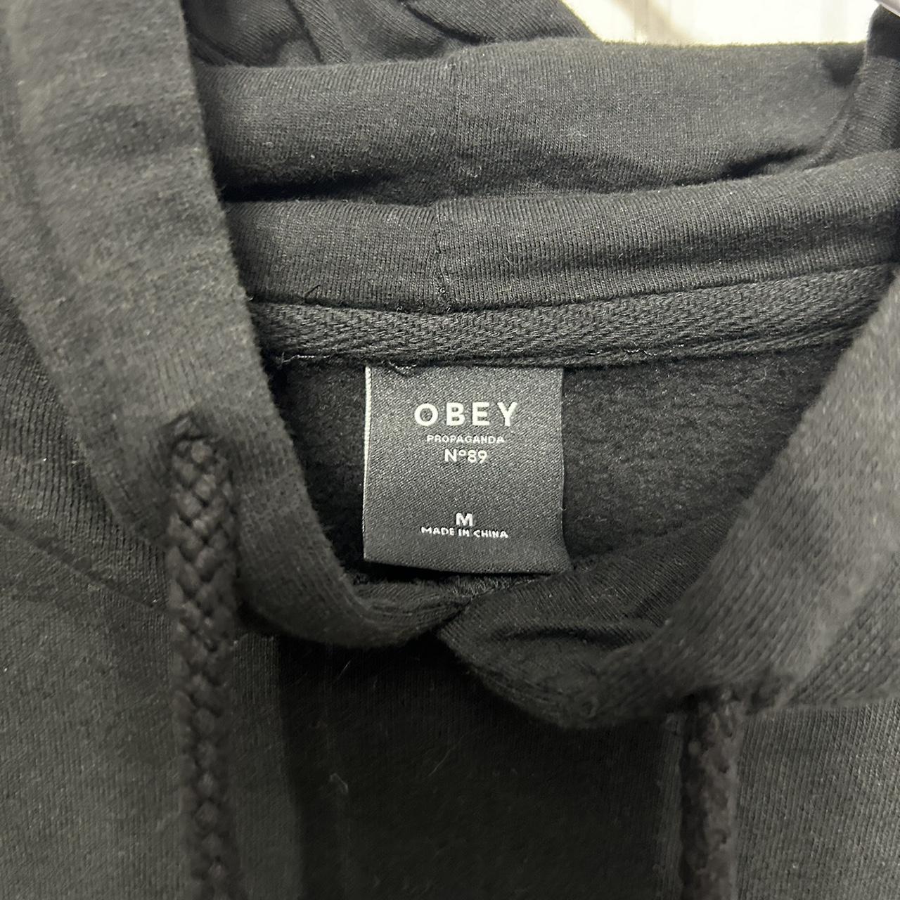 Obey end hate black hoodie sale