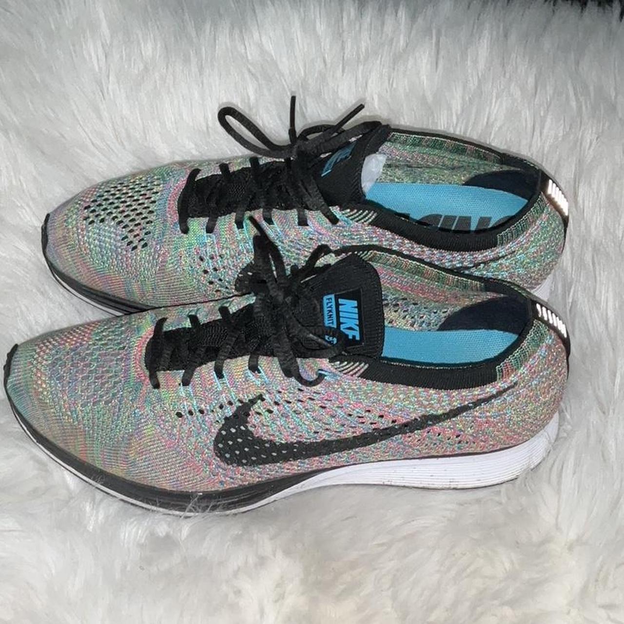 NIKE FLYKNIT RACER MULTI COLOR 2.0 MEN S Size 8. Depop