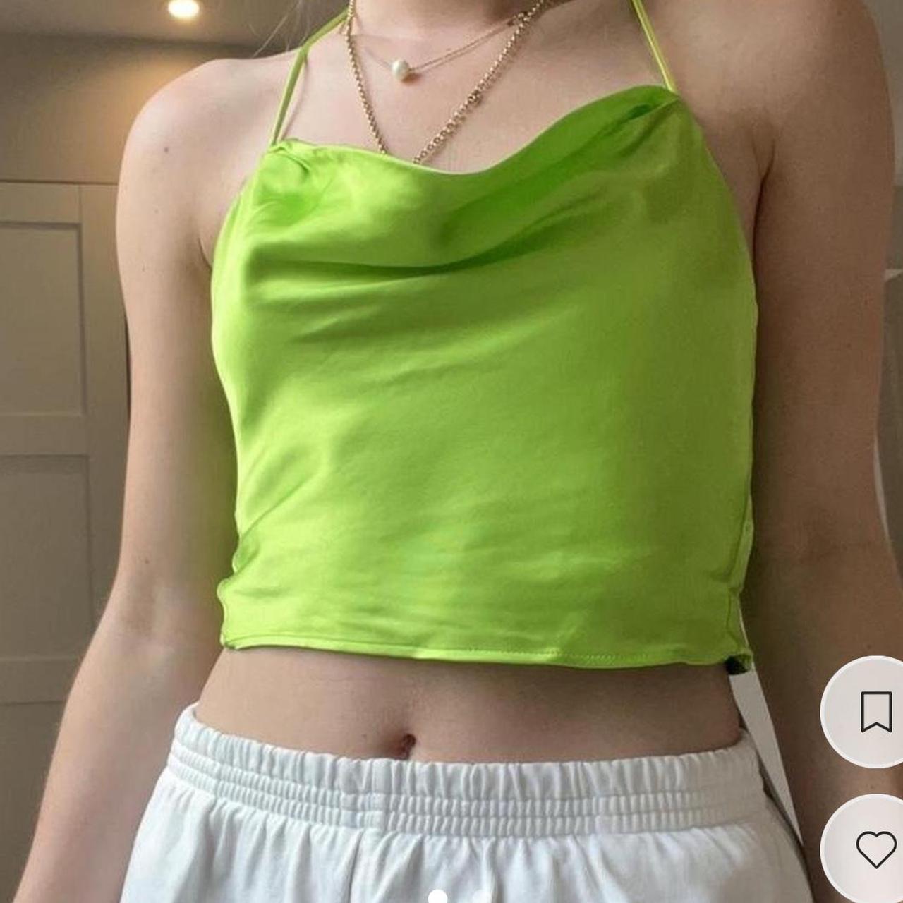 Zara Women's Green Croptop Depop