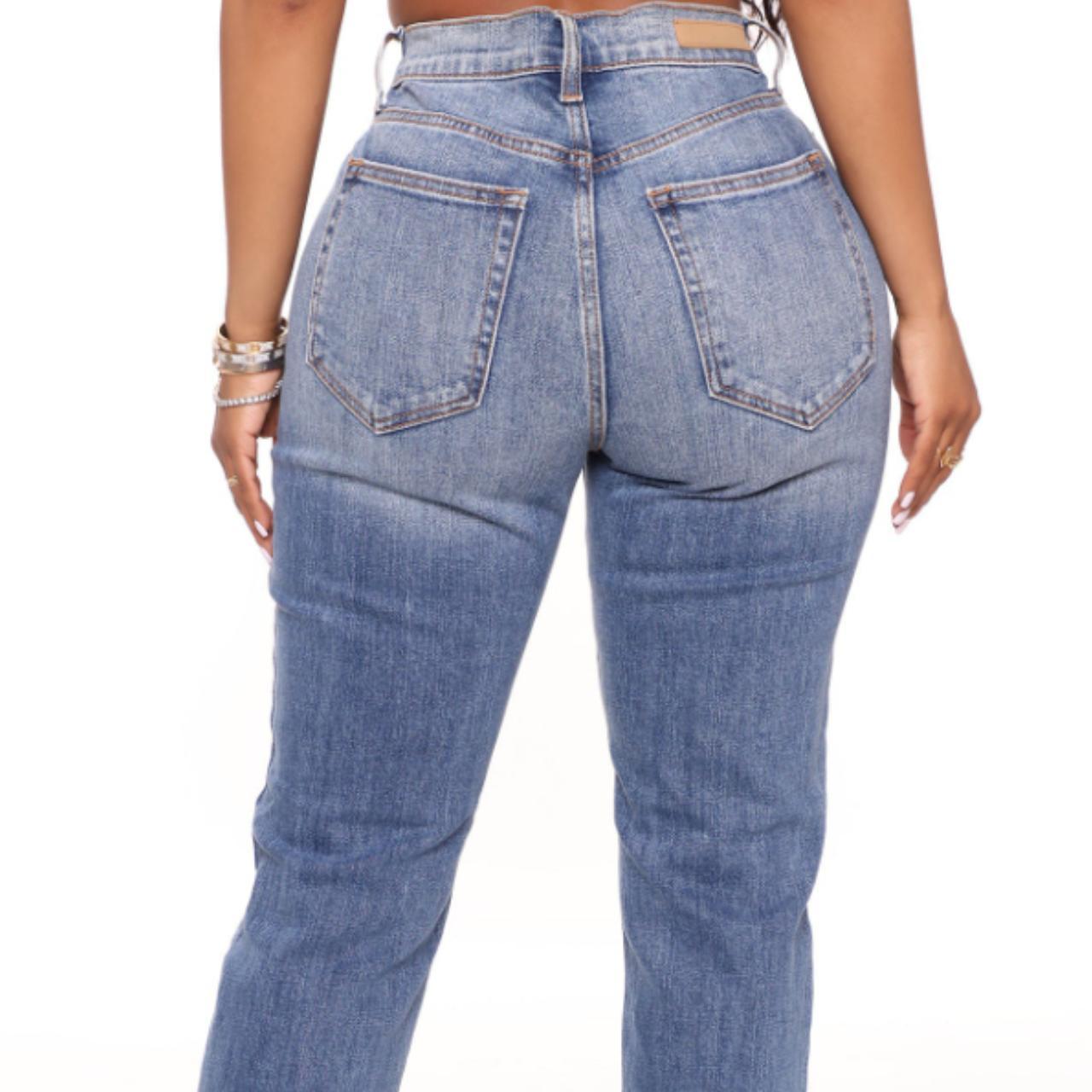 Fashion nova blue jeans best sale