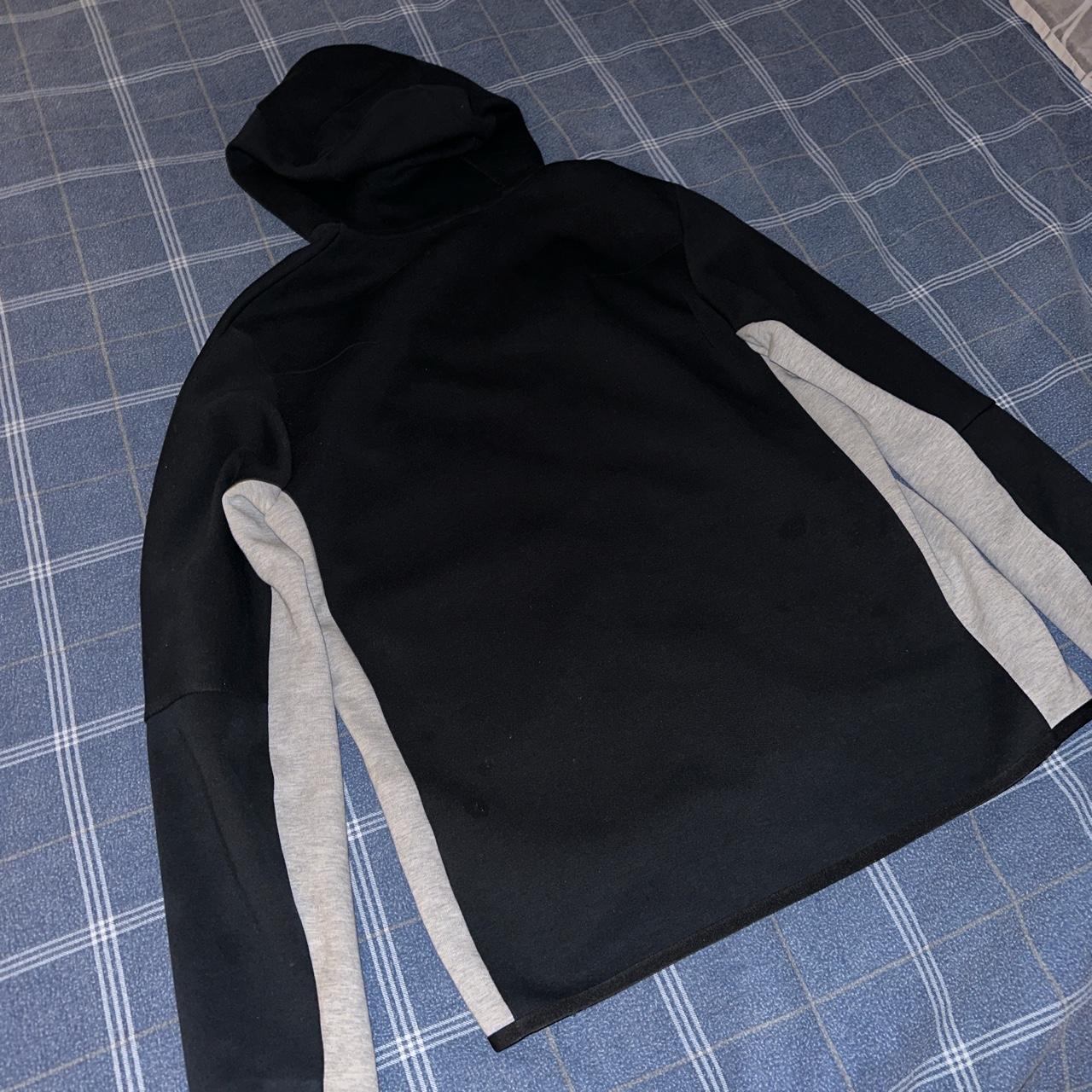 Black and Grey Nike tech fleece Size M great... - Depop