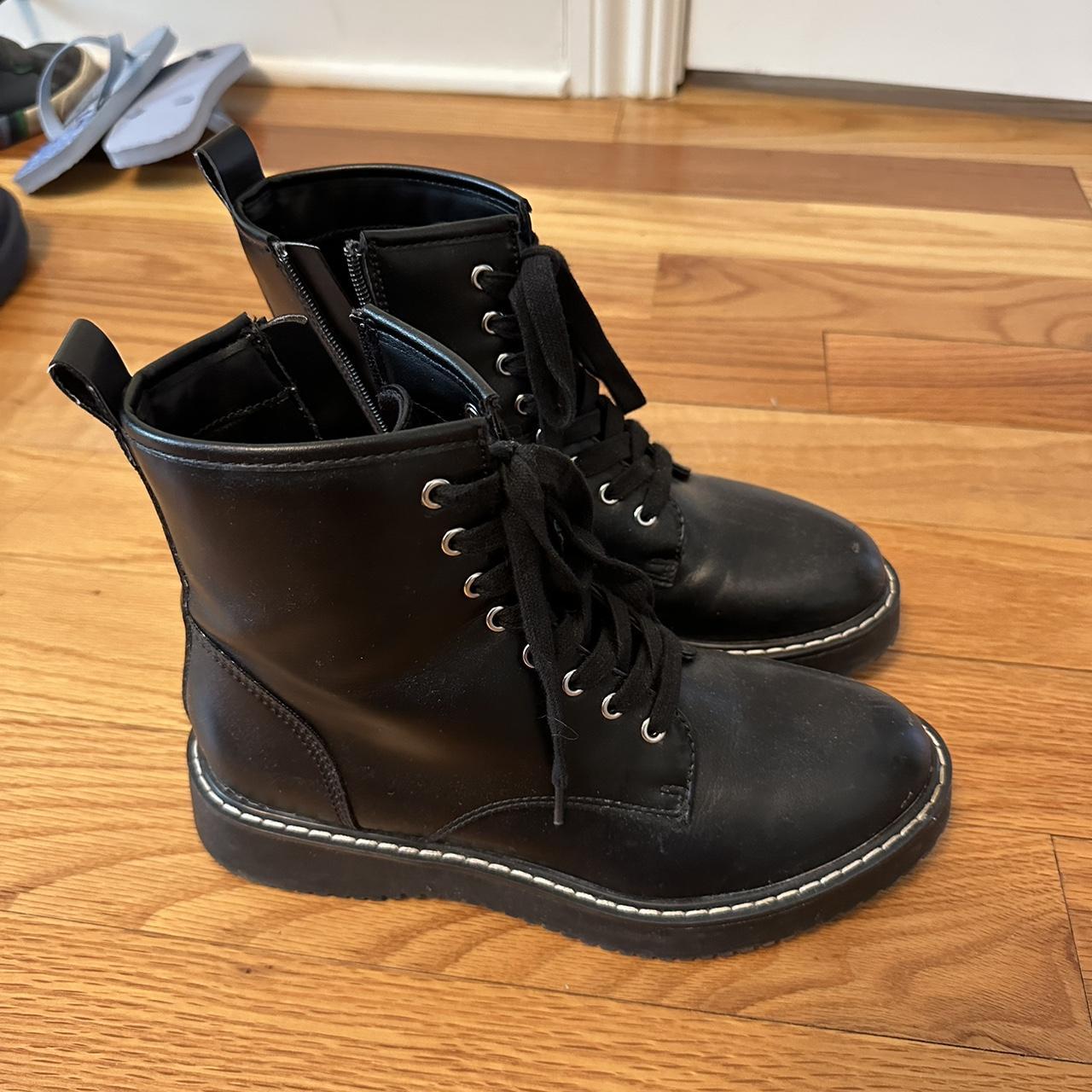 madden girl combat boots with heel