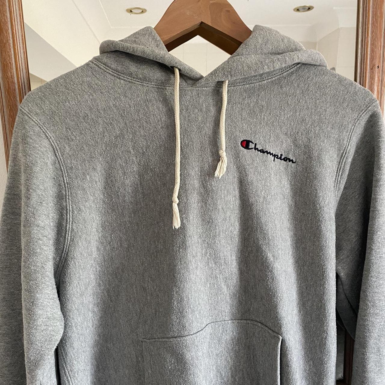 Champion Women’s Hoodie • Grey hoodie • Size S •... - Depop