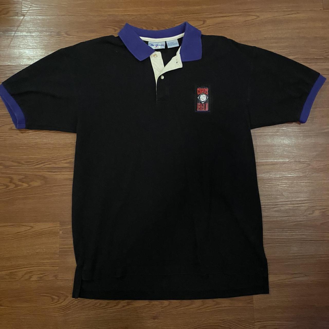 Men's Black and Purple Polo-shirts | Depop