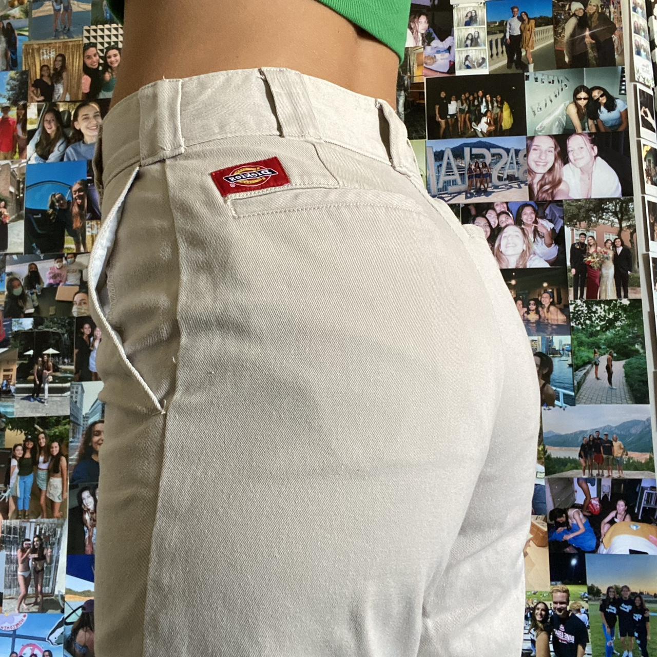 dickies worker crop roll hem pants PART OF THE CLASP... Depop