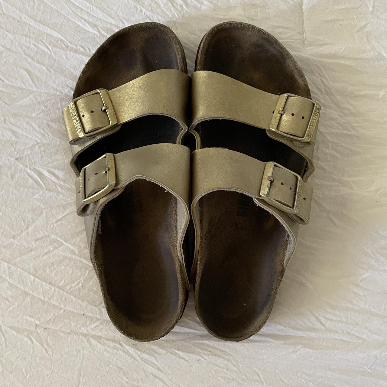 womens gold birkenstocks