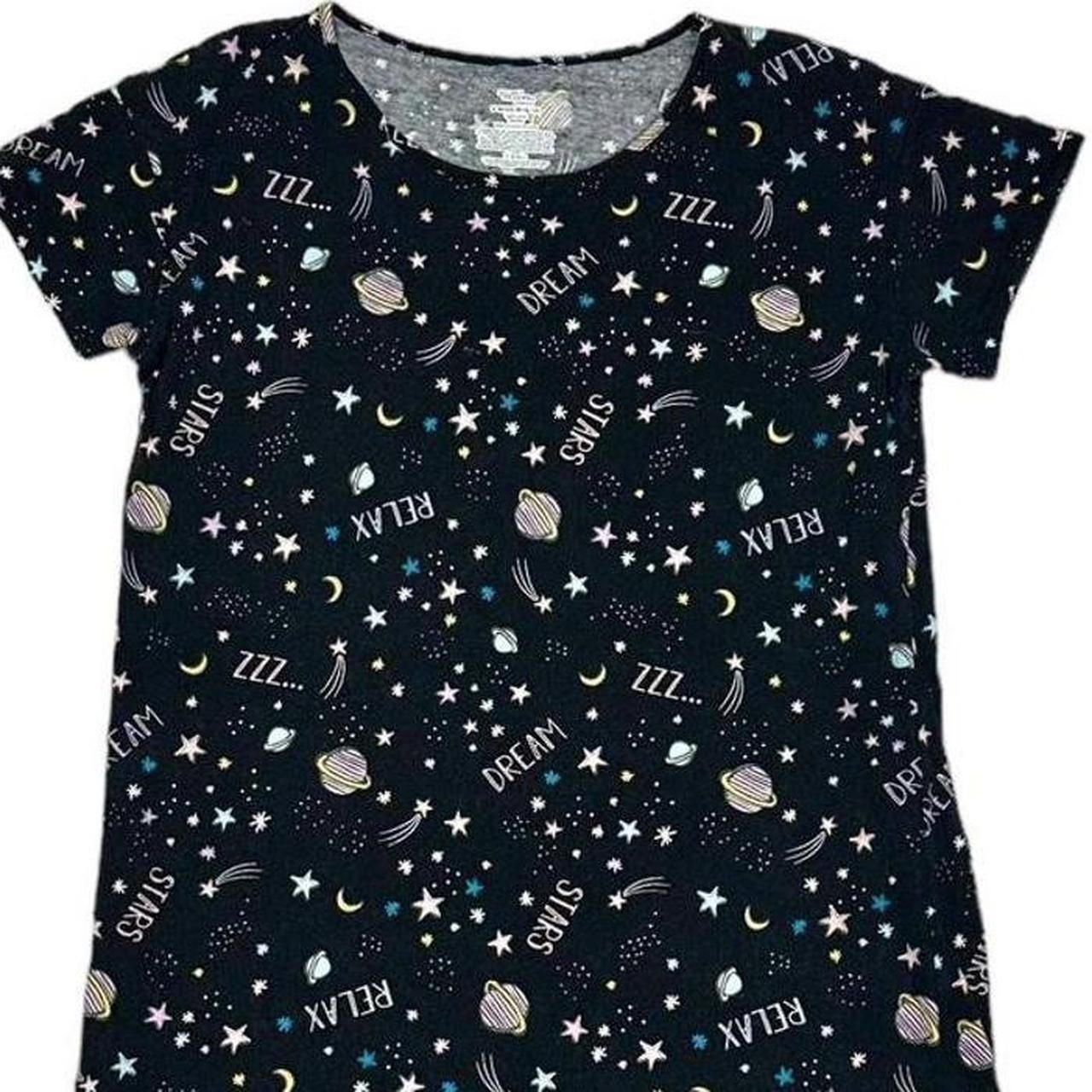 Secret Treasures Womens Shirt Dress - BlackMulti - M