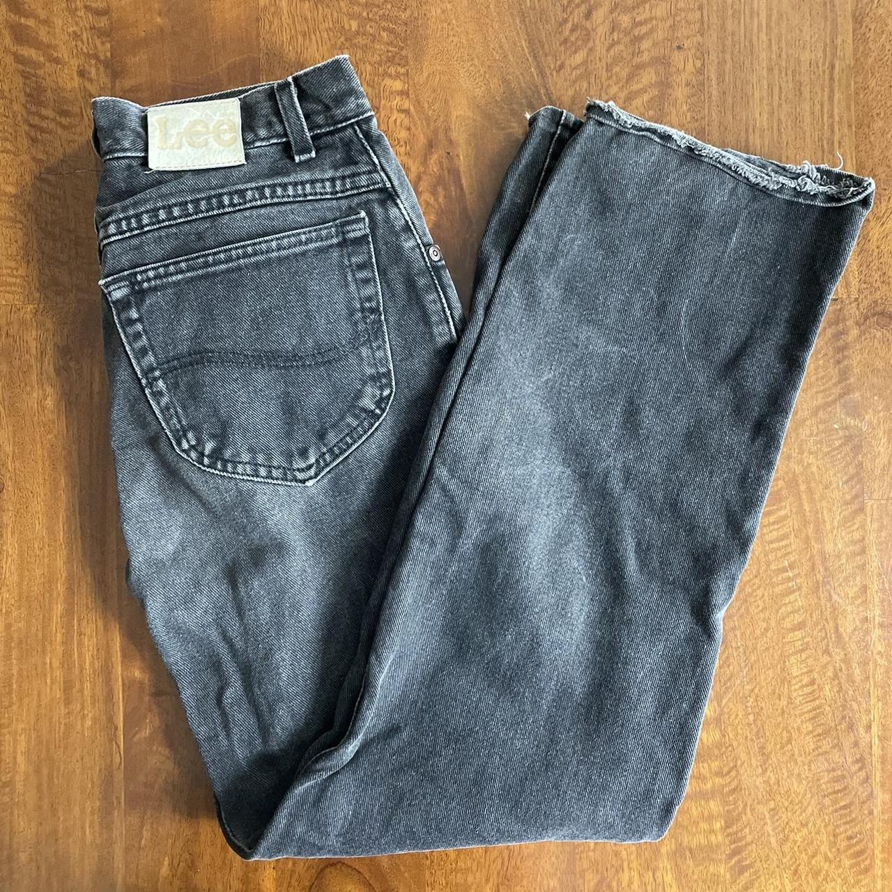 Lee Women's Black and Grey Jeans | Depop