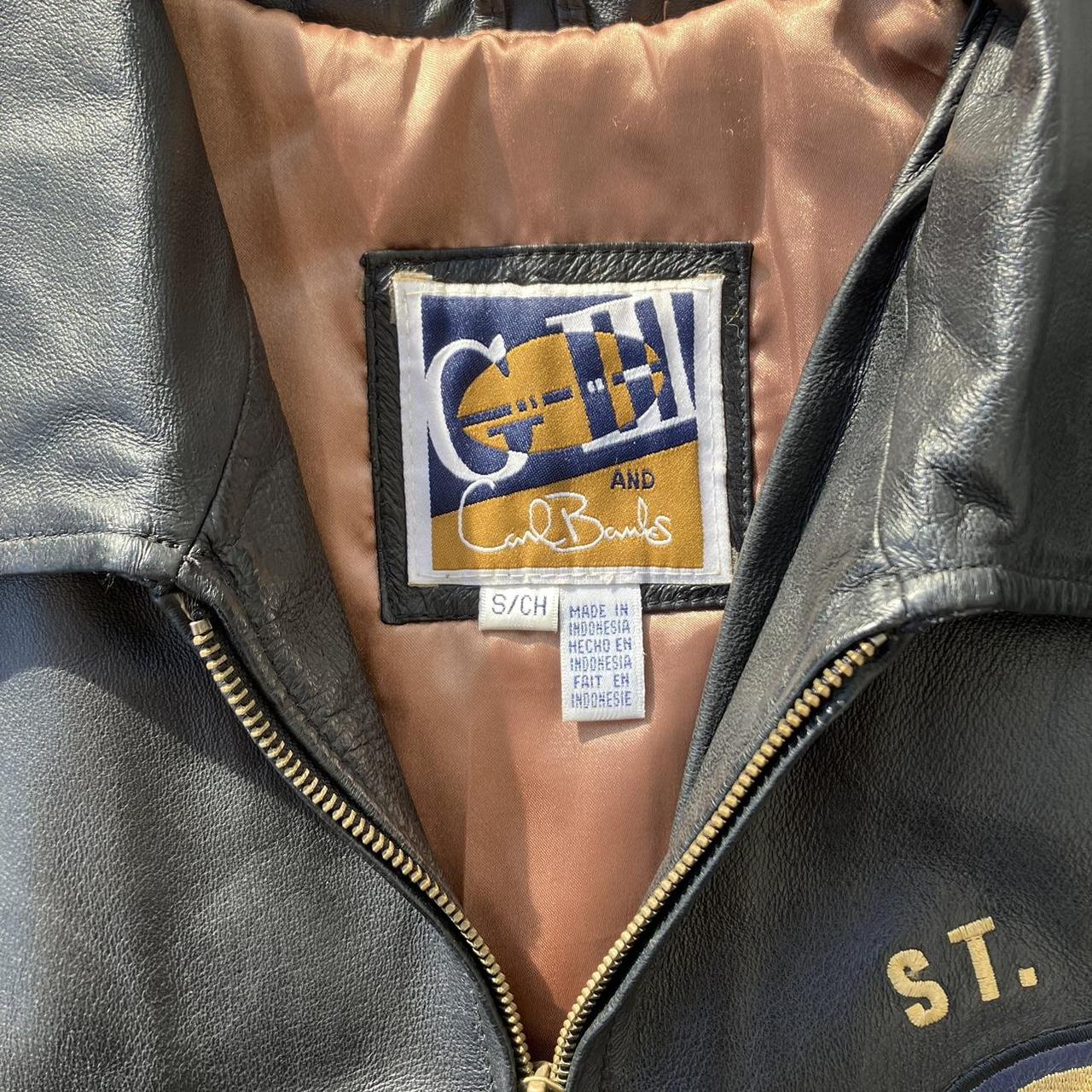 St Louis Rams leather coat XL - Depop