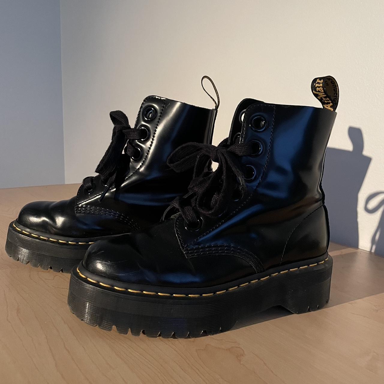 Doc Martens Molly Platform Boot Patent leather Doc... Depop
