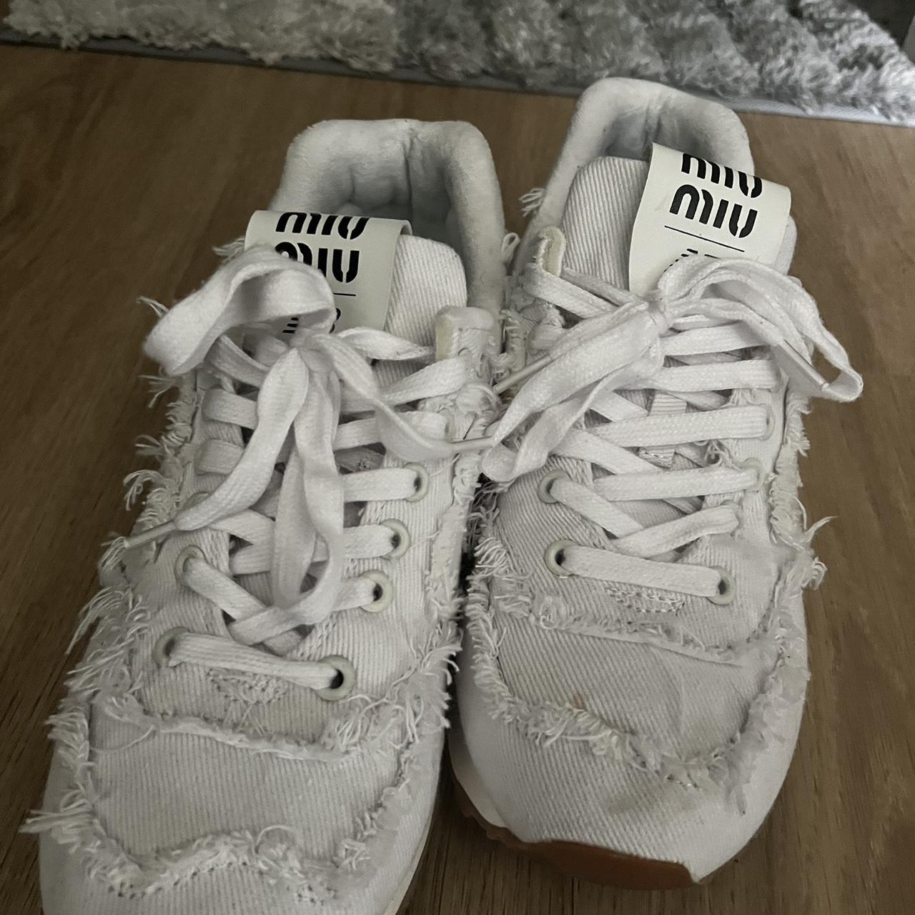 Miumiu x newbalance shoes worn a few times, can be... - Depop