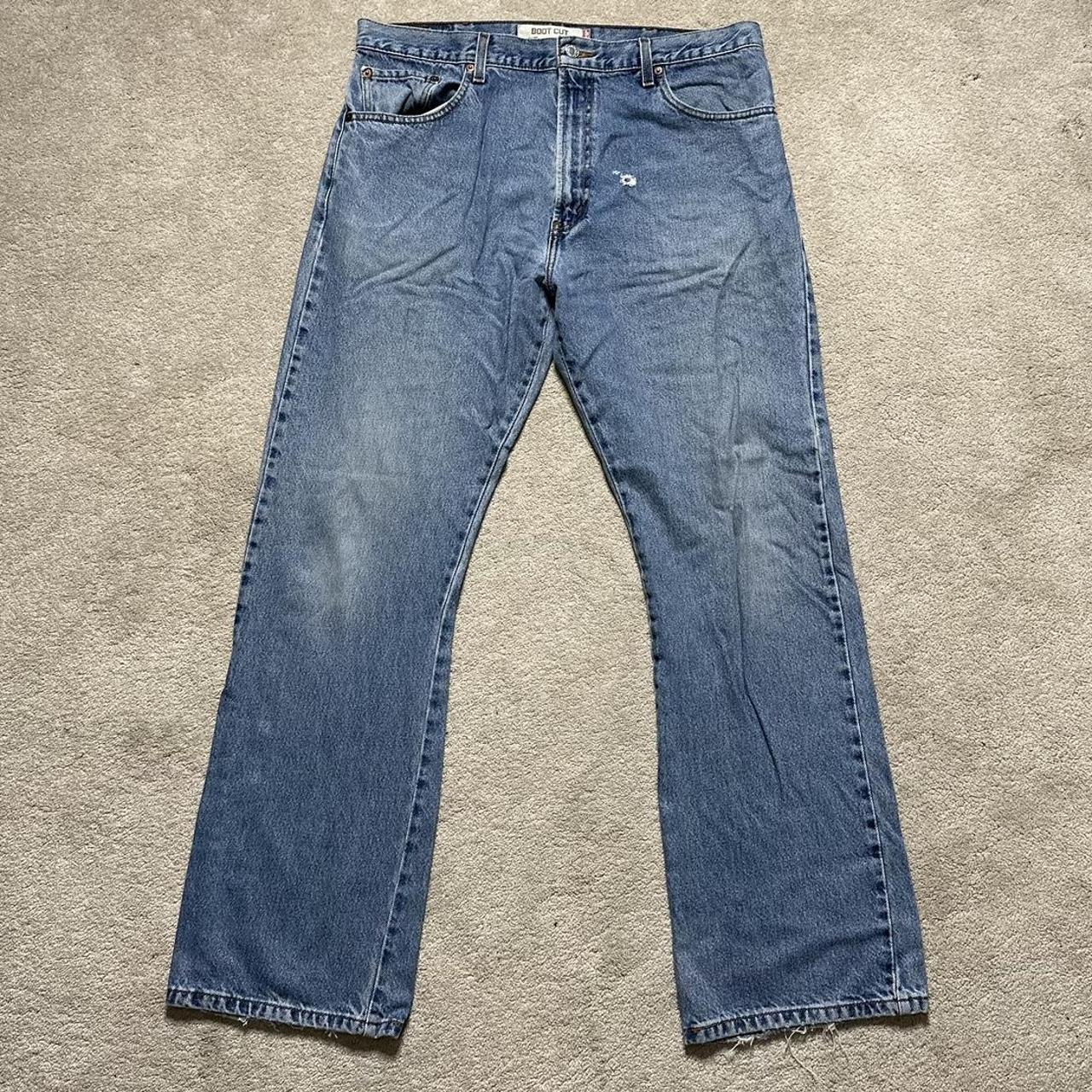 Vintage Blue 517 Levi’s Jeans 00s Casual Boot... - Depop