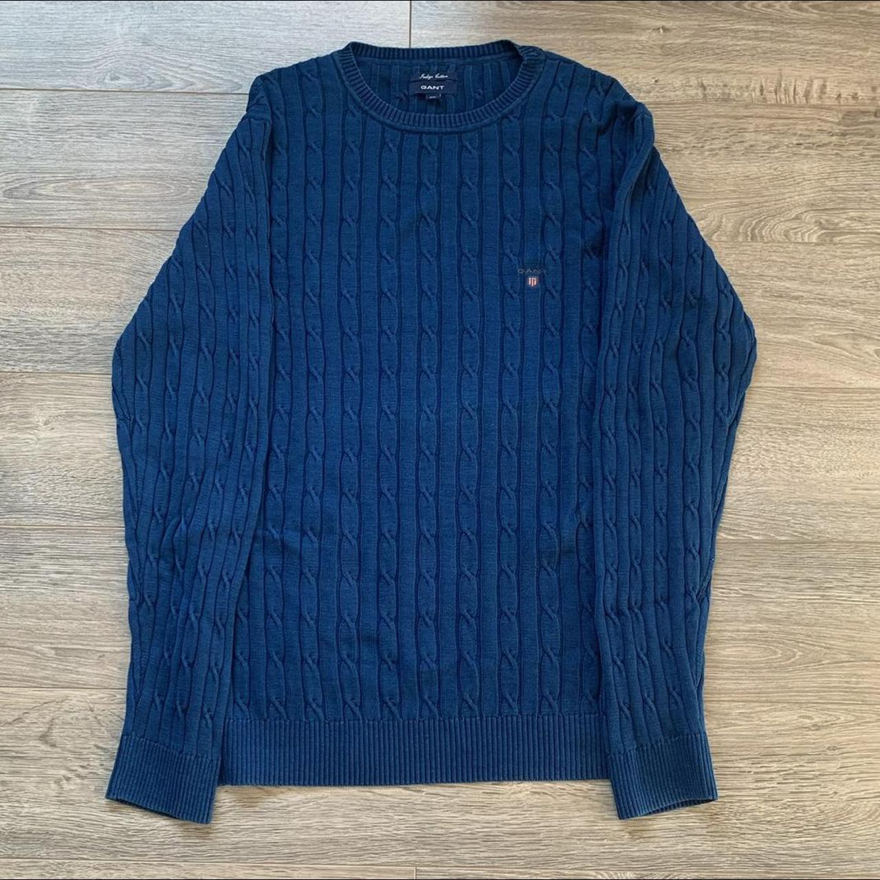 Blue Gant Jumper Size - XXL Measurements P2P -... - Depop