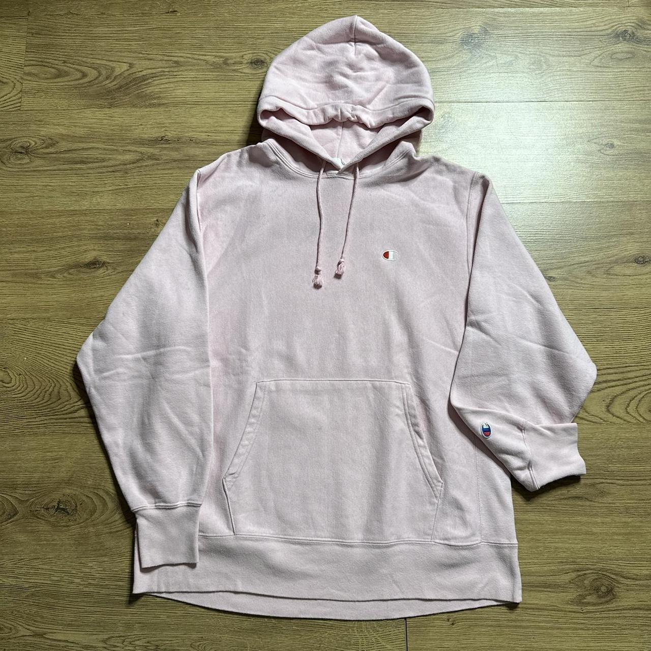 Urban Outfitters Mens Champion Hoodie Pink Pink Reverse Weave